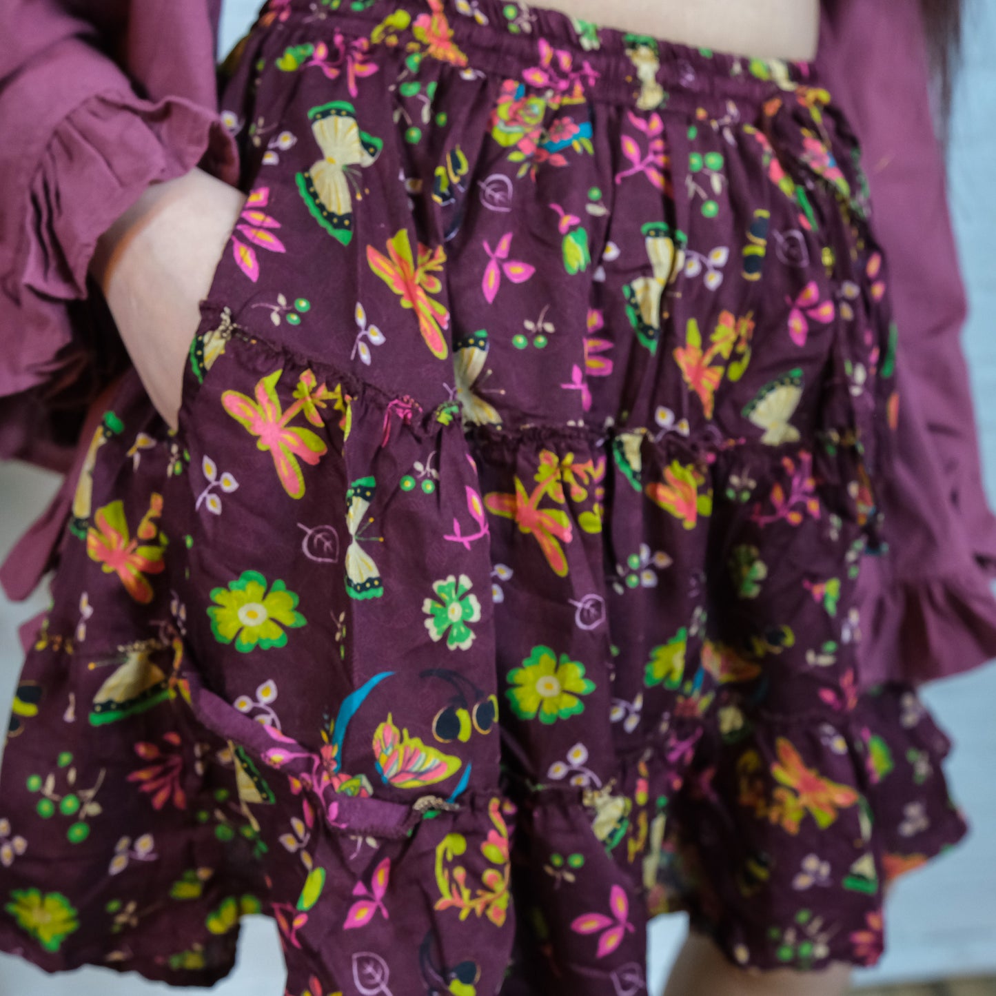 Flowy Mini Skort with Pockets