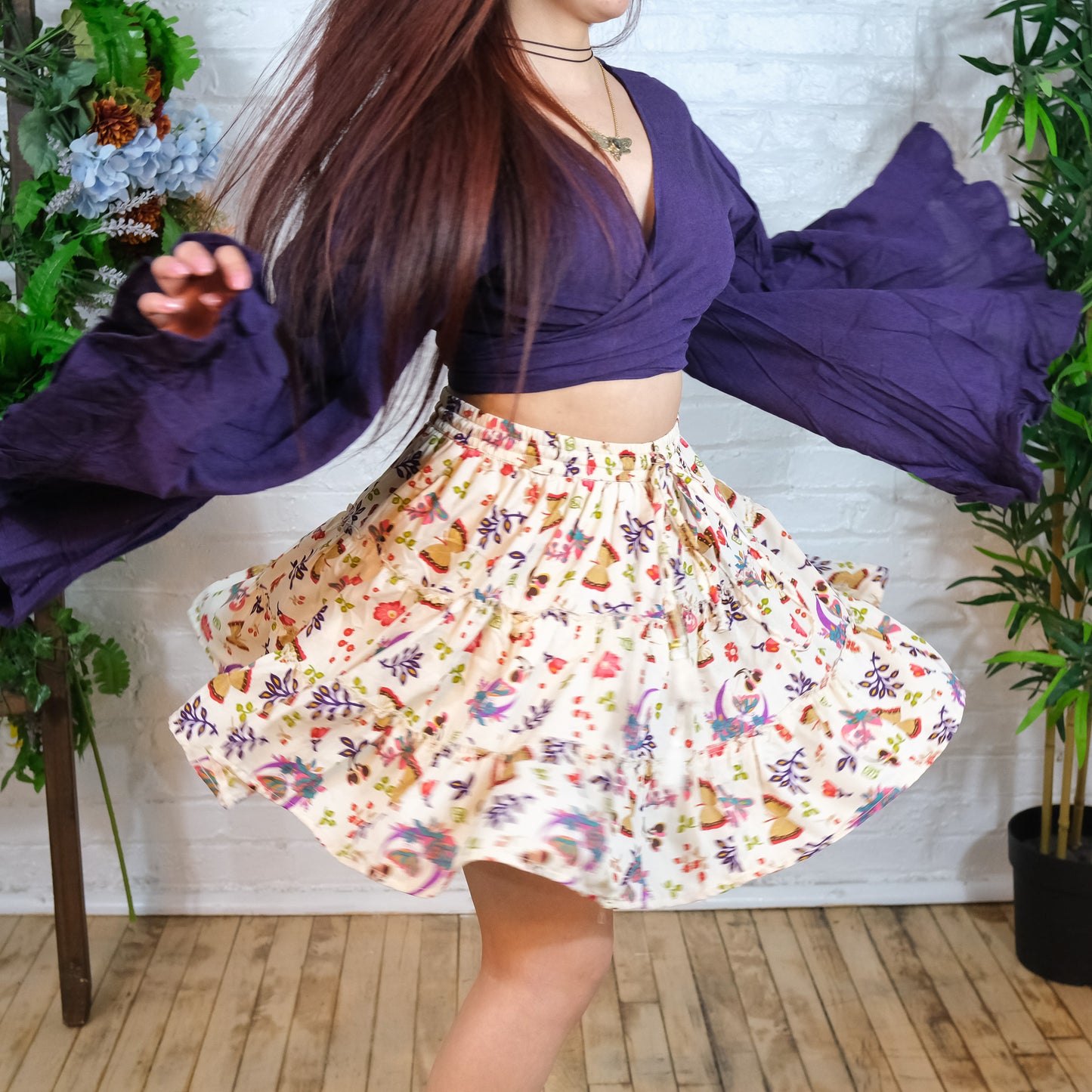 Flowy Mini Skort with Pockets