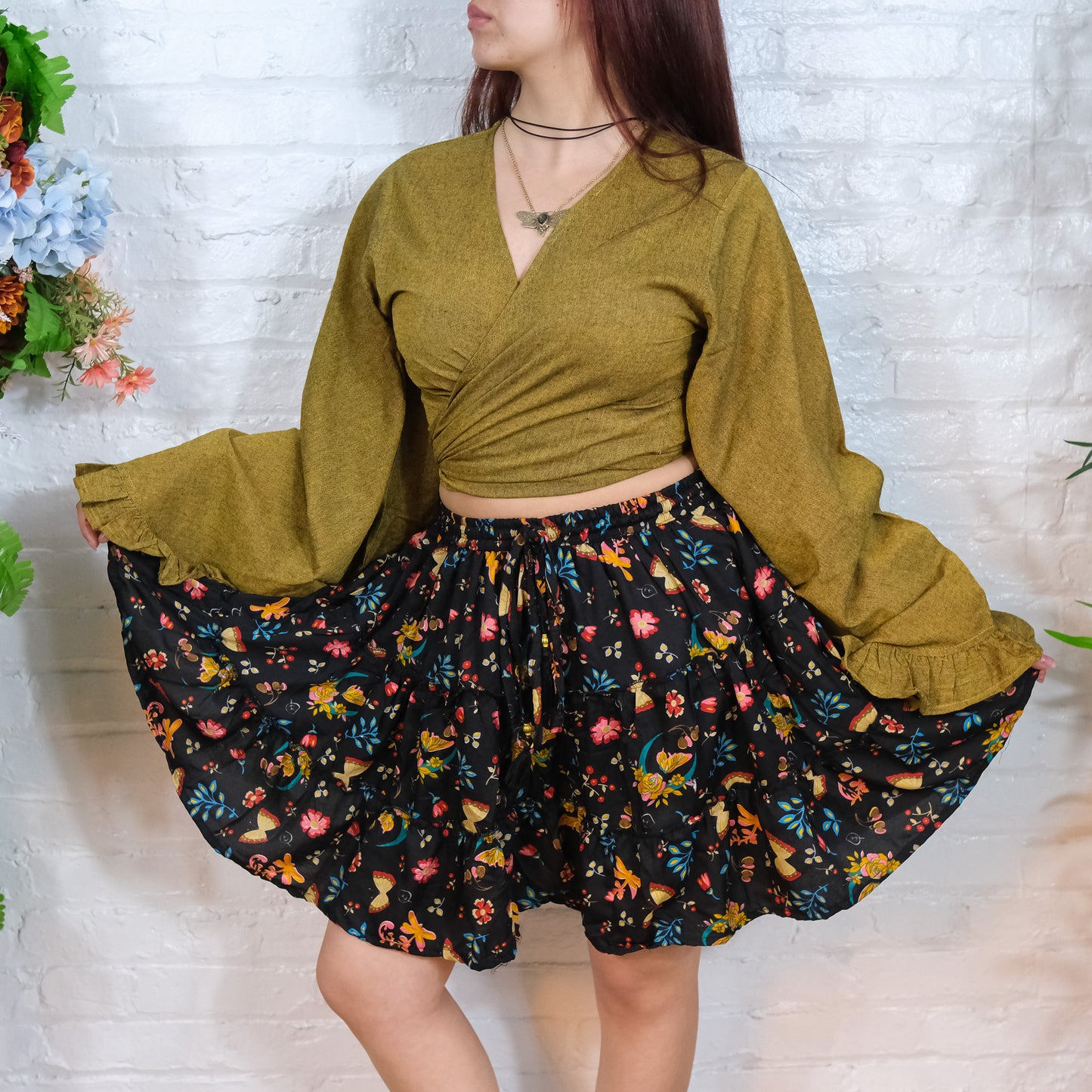 Flowy Mini Skort with Pockets