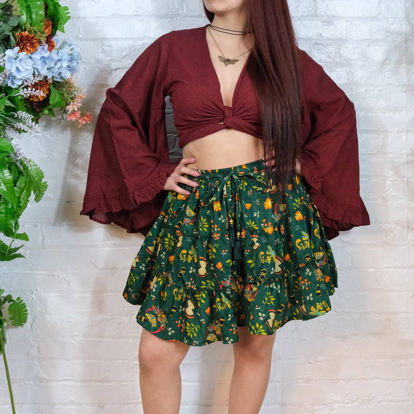 Flowy Mini Skort with Pockets