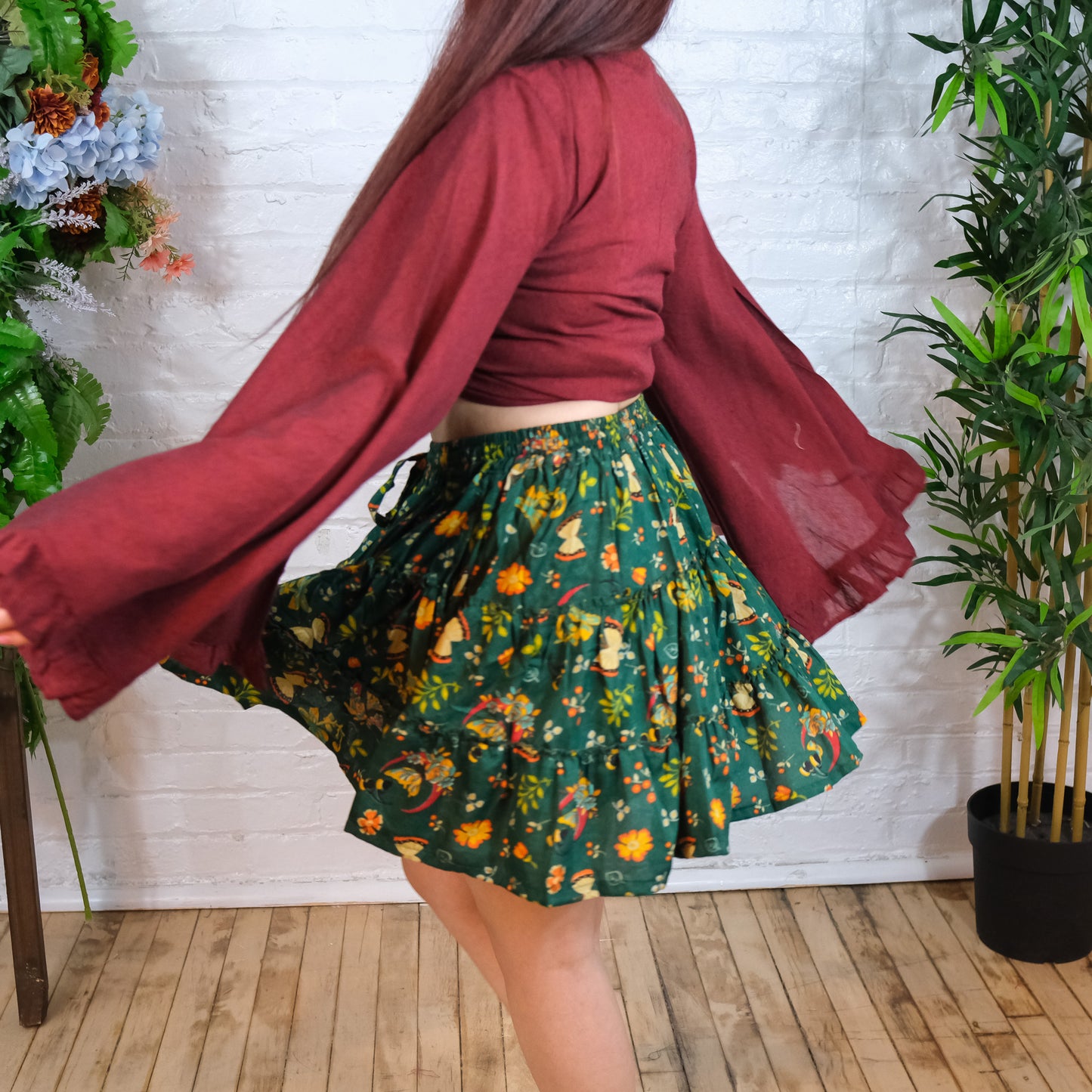 Flowy Mini Skort with Pockets