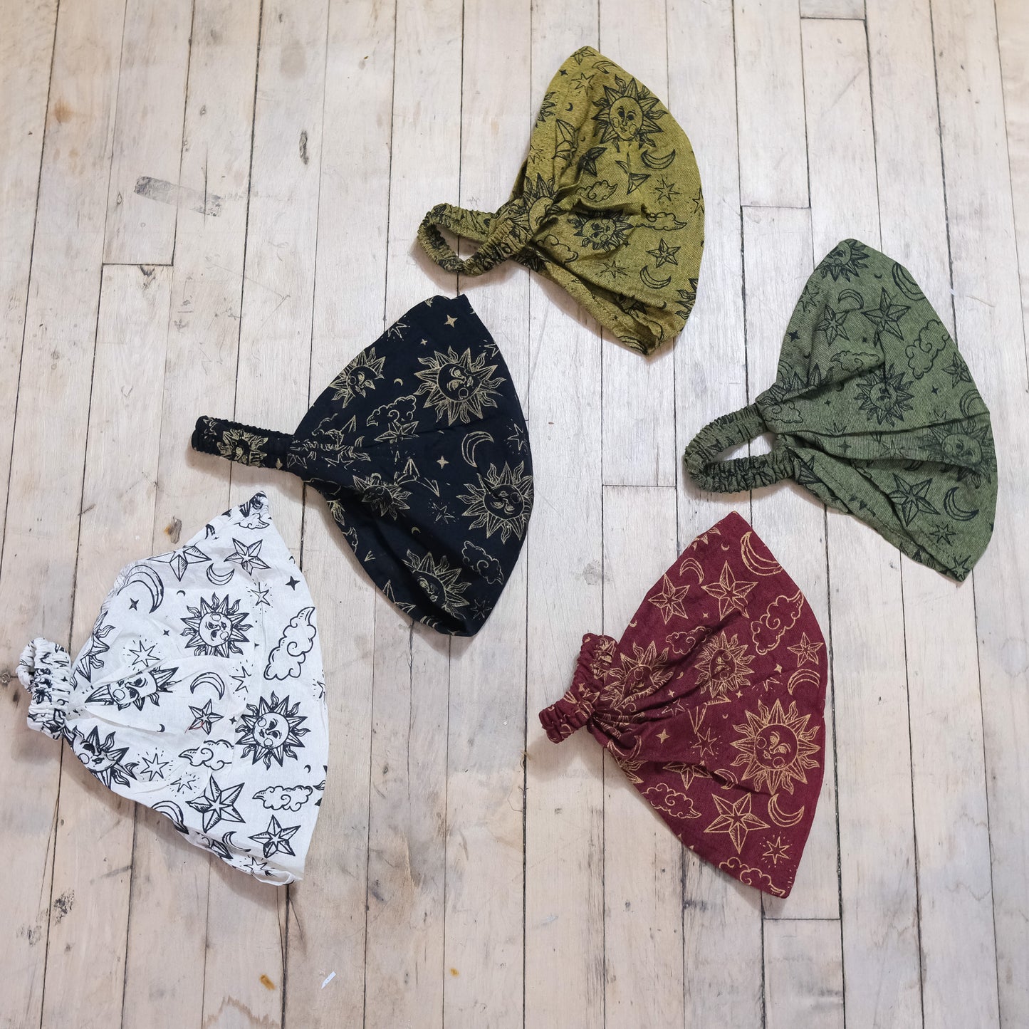 Celestial Boho Cotton Head Wrap (Pack of 5)