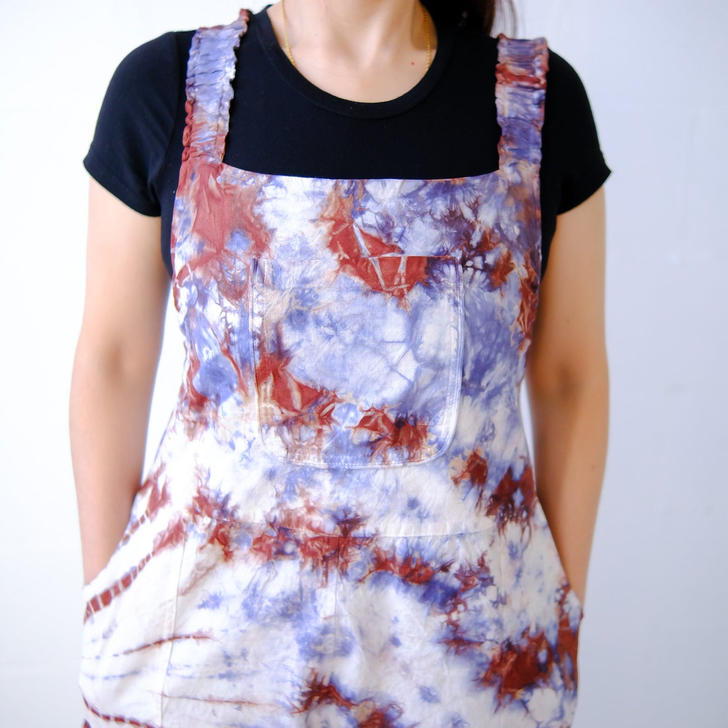 Tie Dye Cotton Wide Leg Jumpsuit