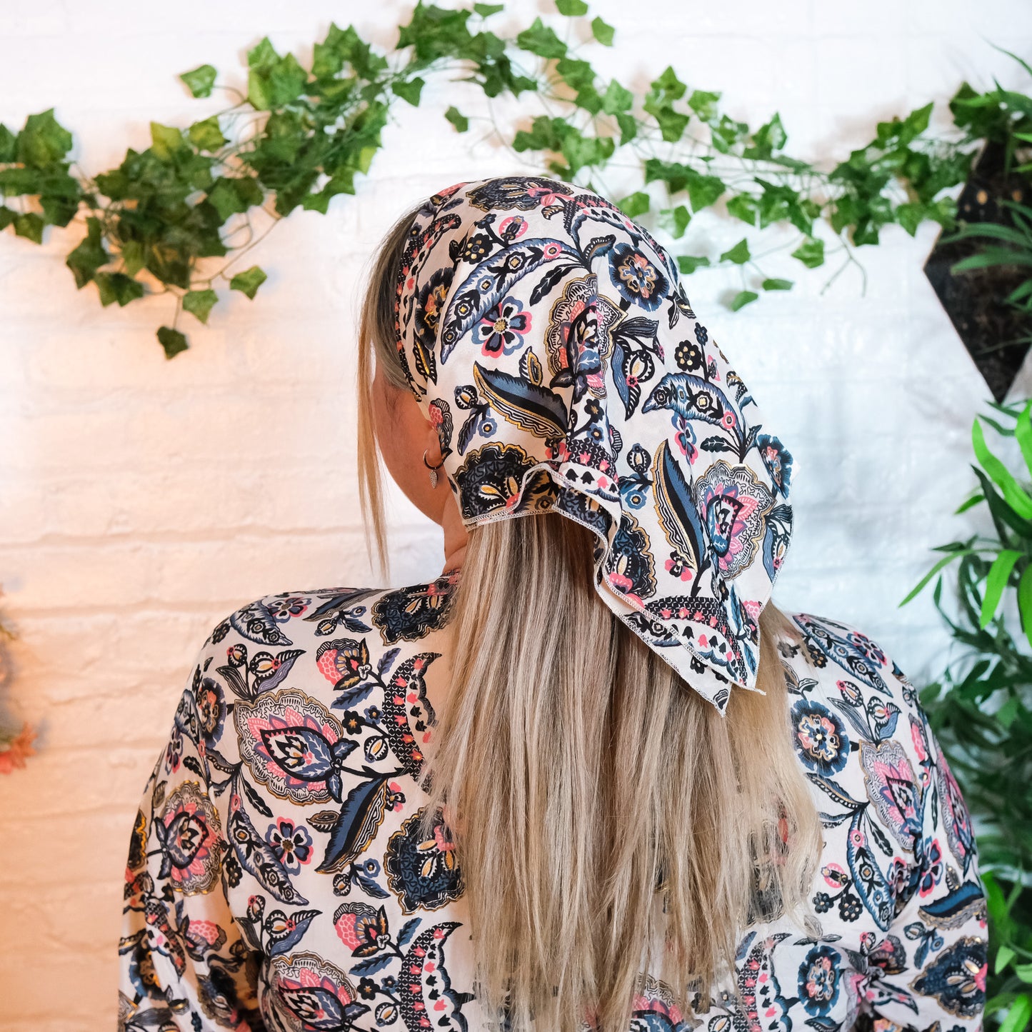 Boho Floral Square Headwraps (Pack of 5)