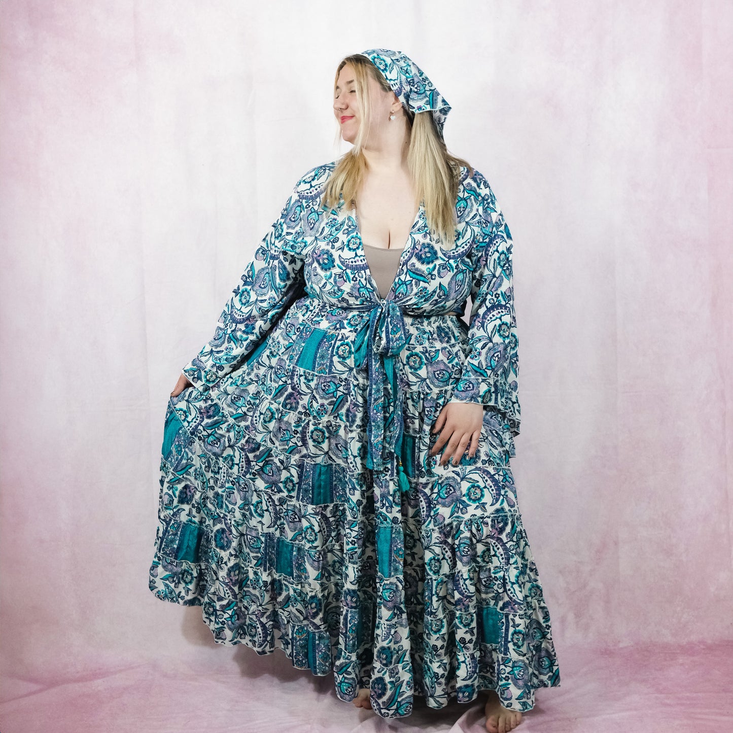 Boho Floral Square Headwraps (Pack of 5)