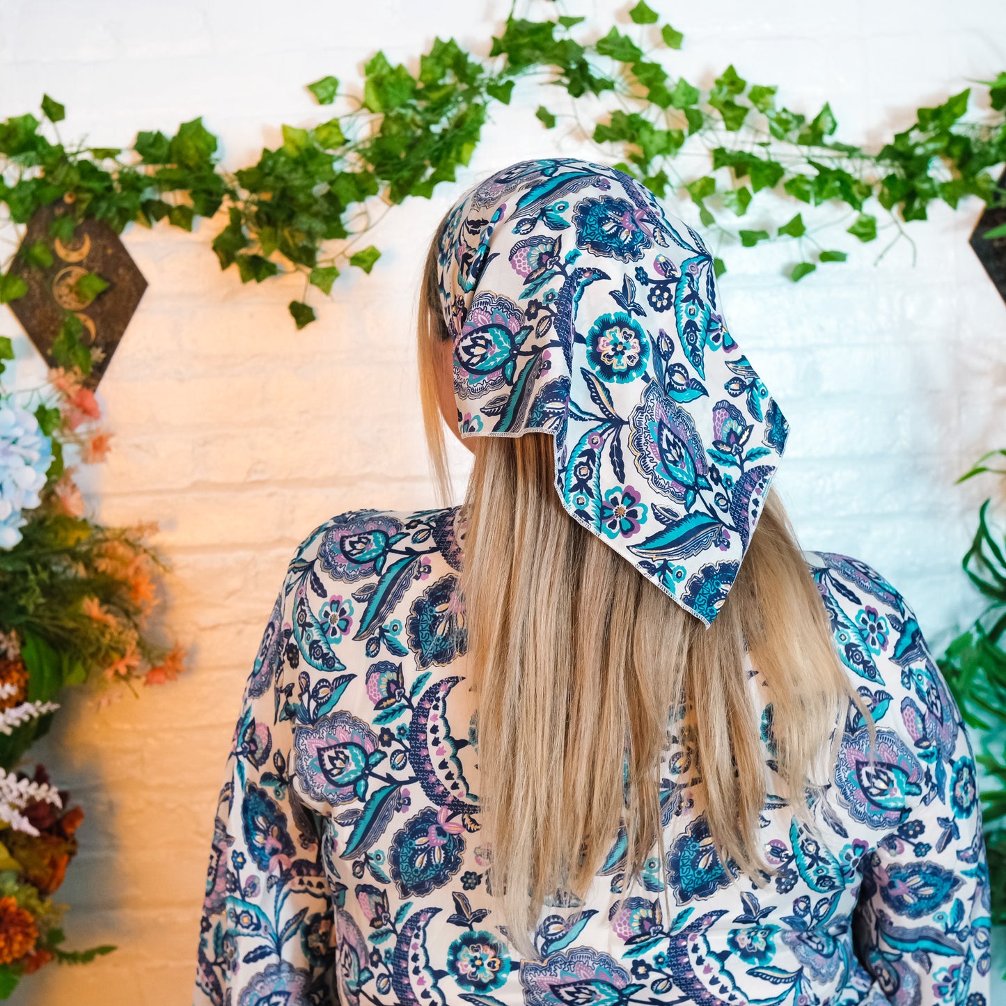 Boho Floral Square Headwraps (Pack of 5)