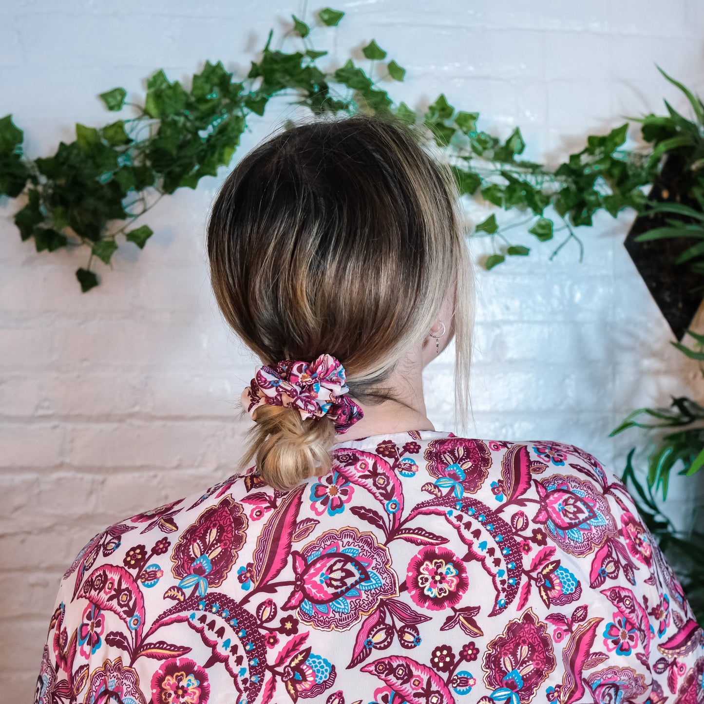 Boho Floral Stretchy Scrunchies (Pak of 5)