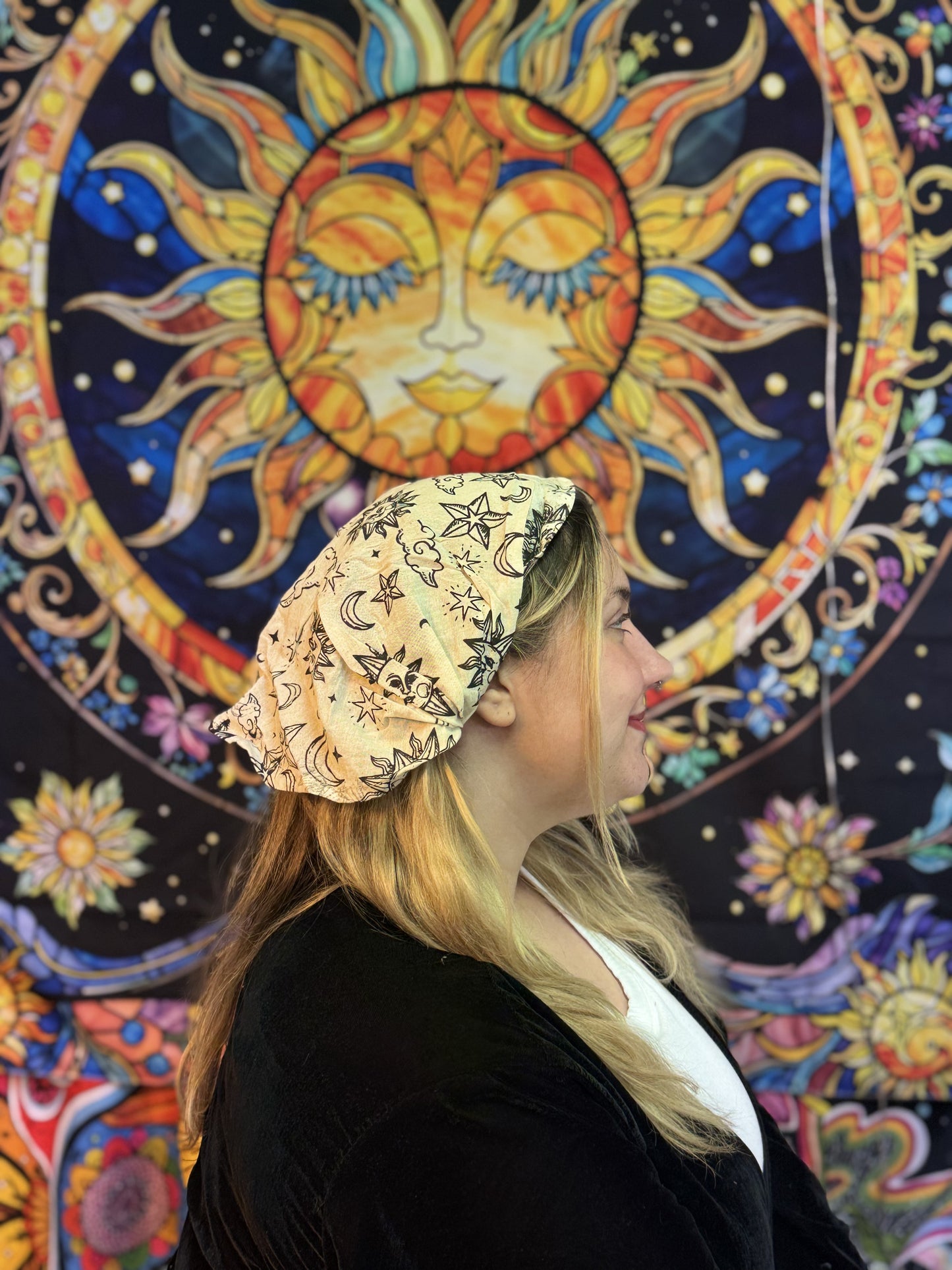 Celestial Boho Cotton Head Wrap (Pack of 5)