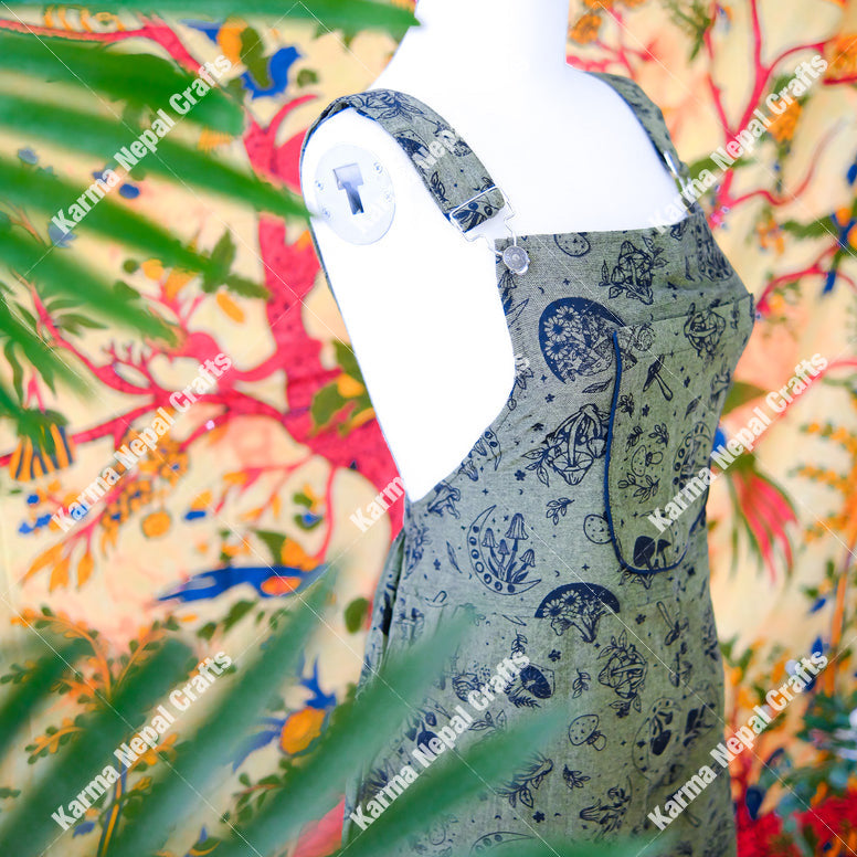 Magical Celestial/Mushroom Wide Leg Jumpsuit