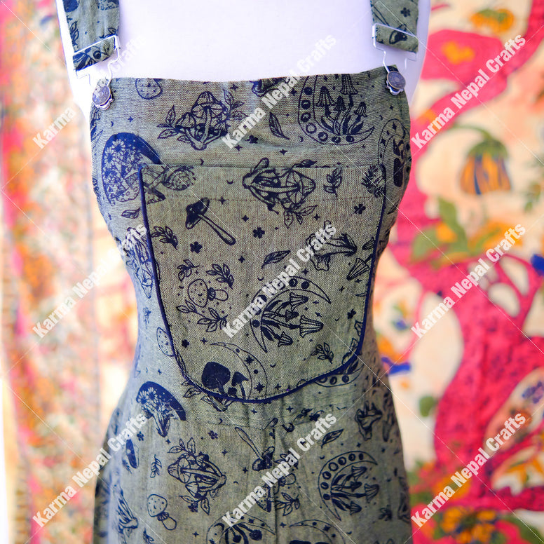 Magical Celestial/Mushroom Wide Leg Jumpsuit