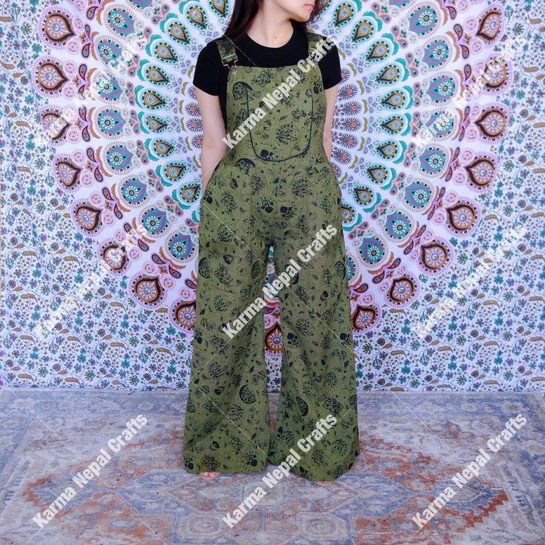 Magical Celestial/Mushroom Wide Leg Jumpsuit