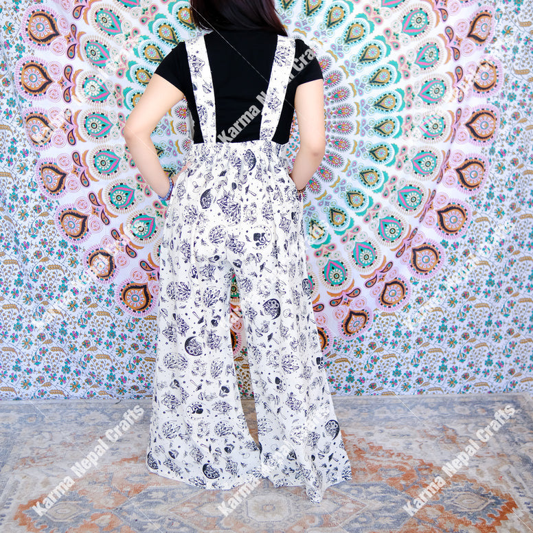 Magical Celestial/Mushroom Wide Leg Jumpsuit