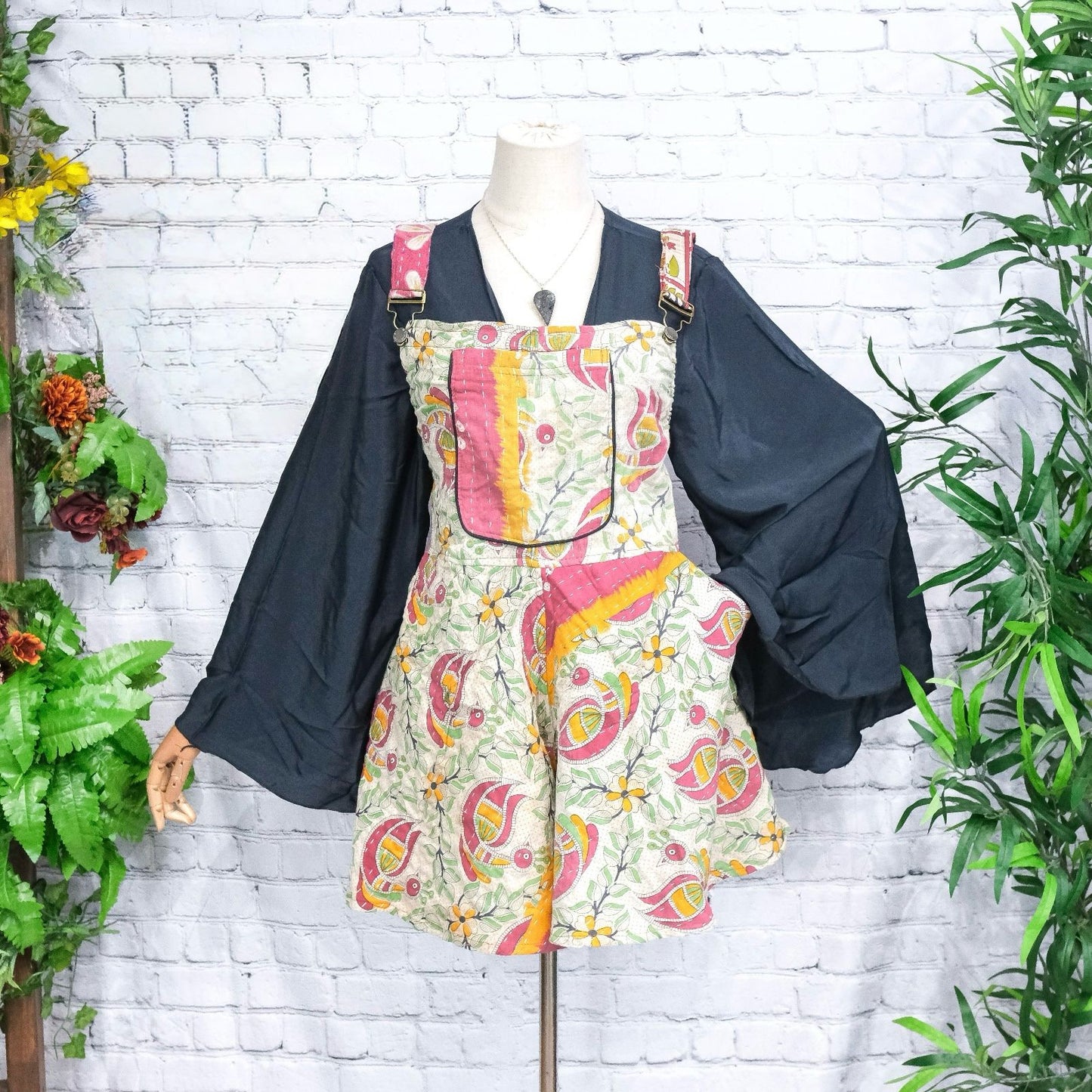 Kantha Short Flowy Boho Romper