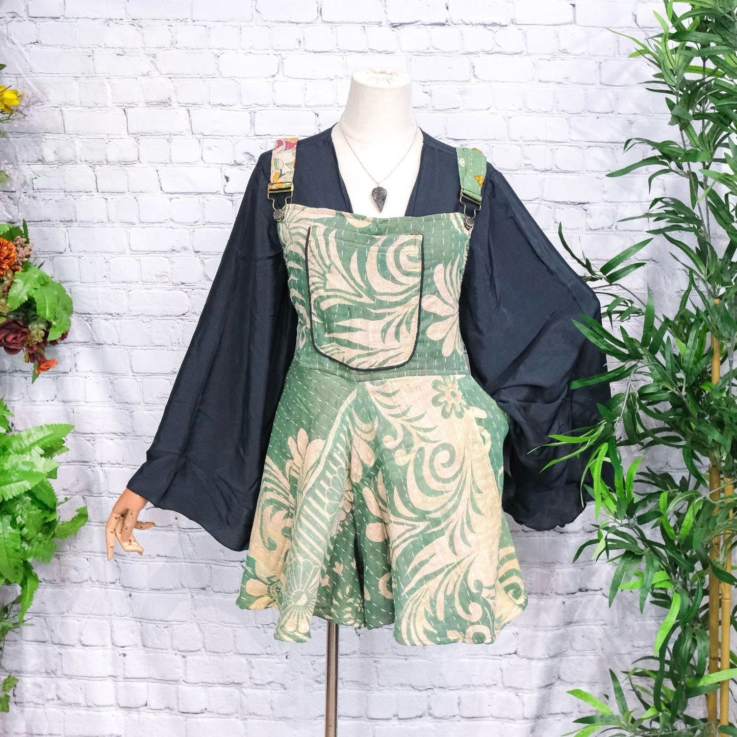 Kantha Short Flowy Boho Romper