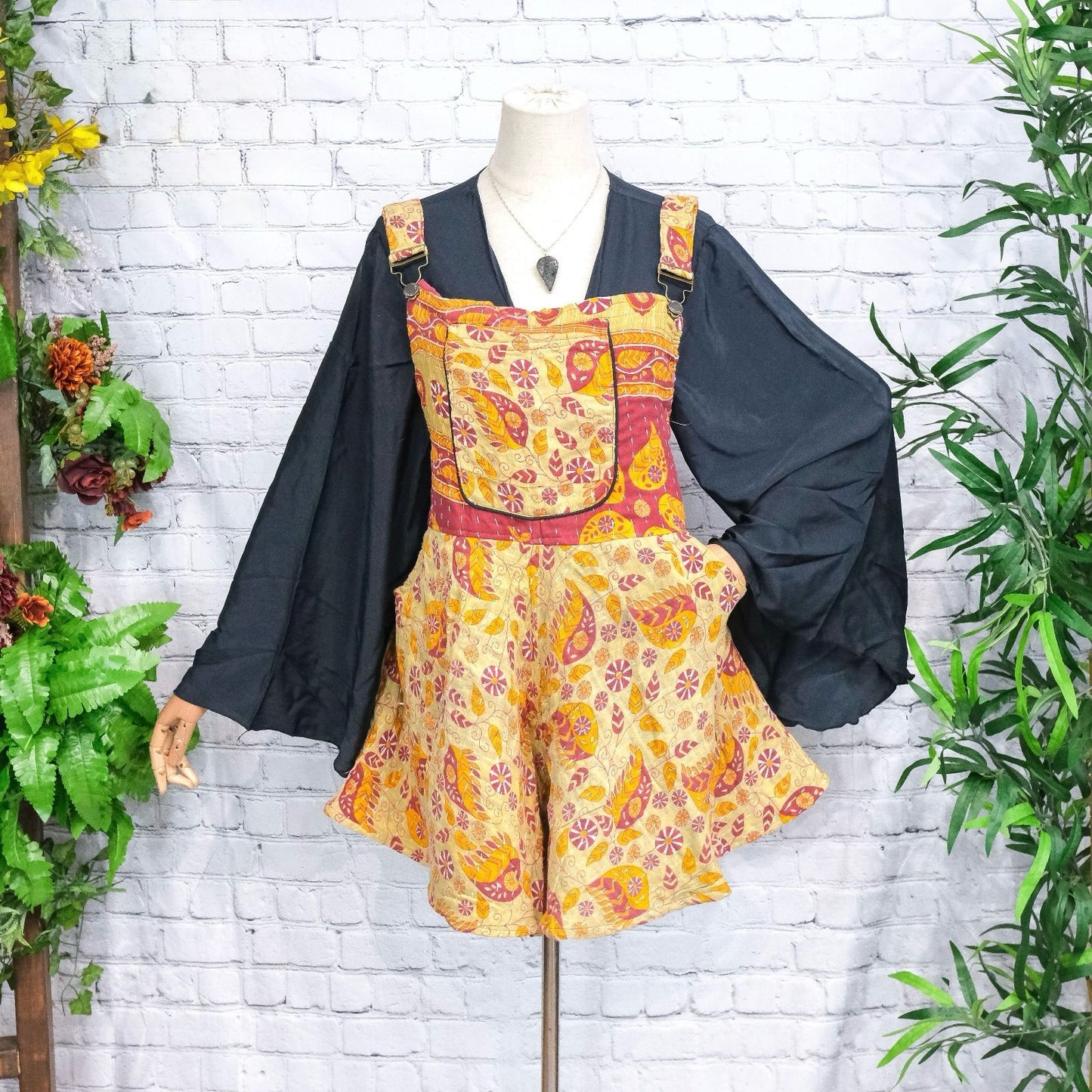 Kantha Short Flowy Boho Romper