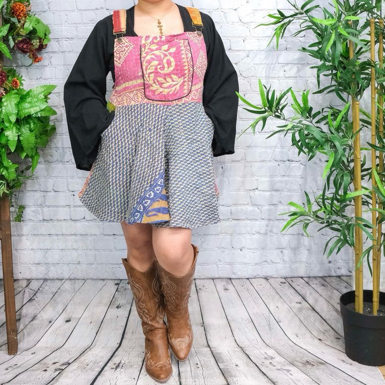 Kantha Short Flowy Boho Romper