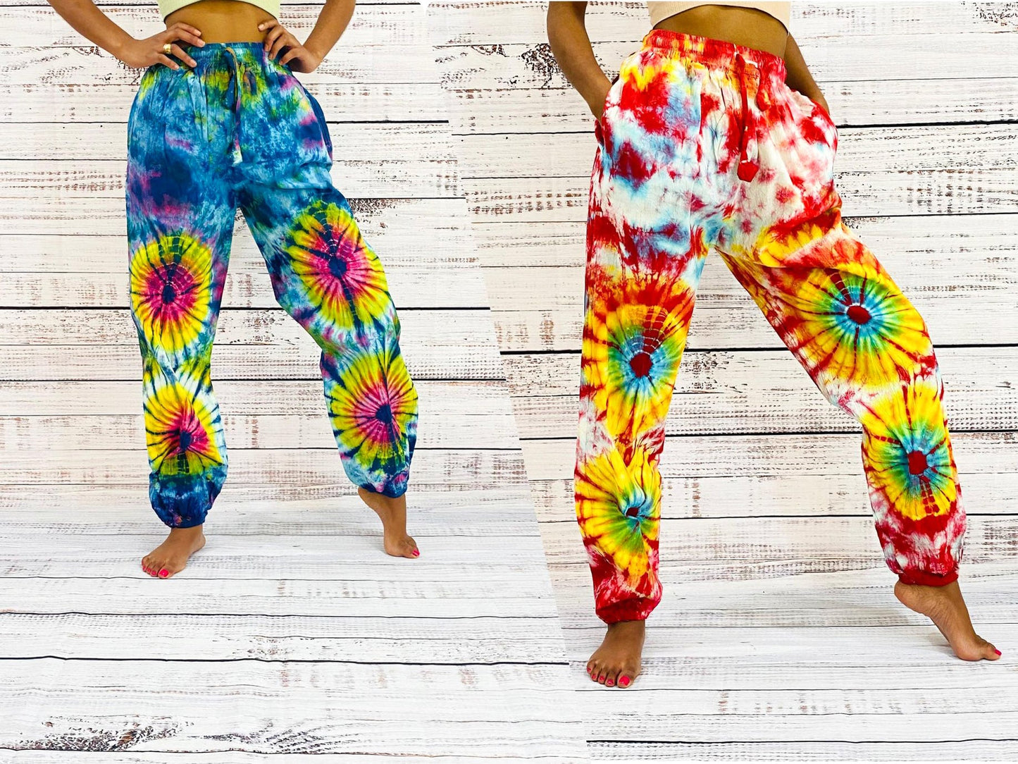 Tie Dye Cotton Festival  Pants