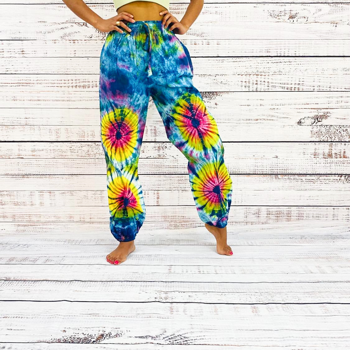 Tie Dye Cotton Festival  Pants