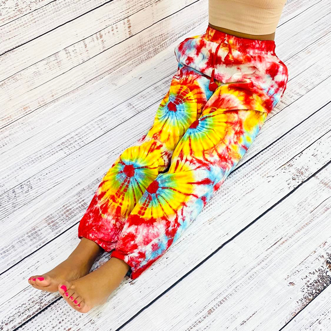 Tie Dye Cotton Festival  Pants