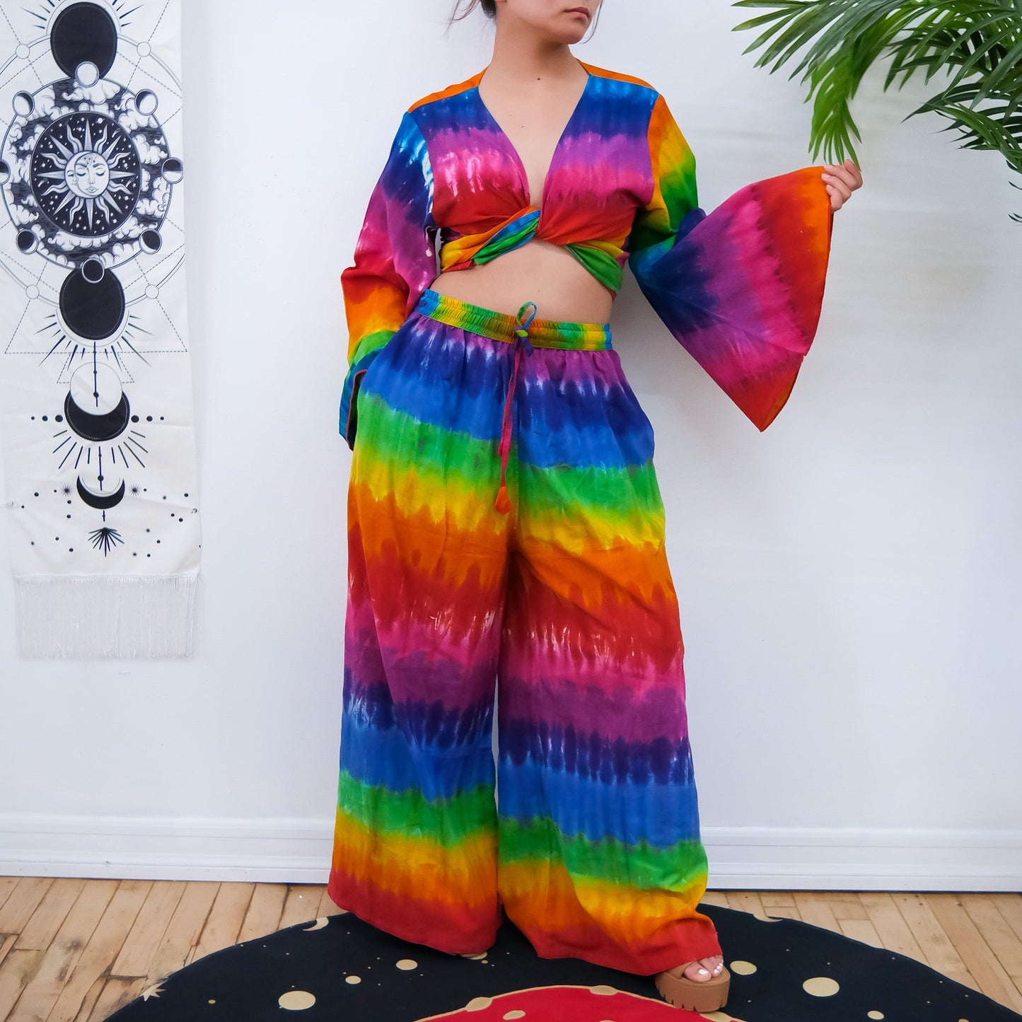 Pride Festival Palazzo Pant with Bell Sleeve Top