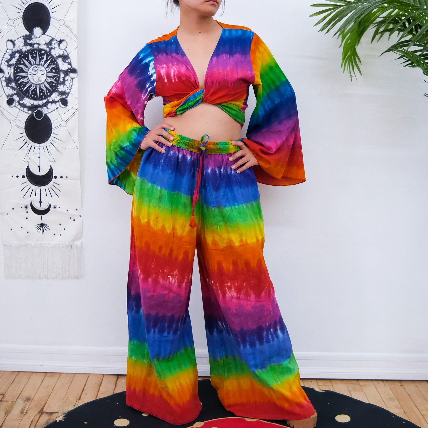 Pride Festival Palazzo Pant with Bell Sleeve Top