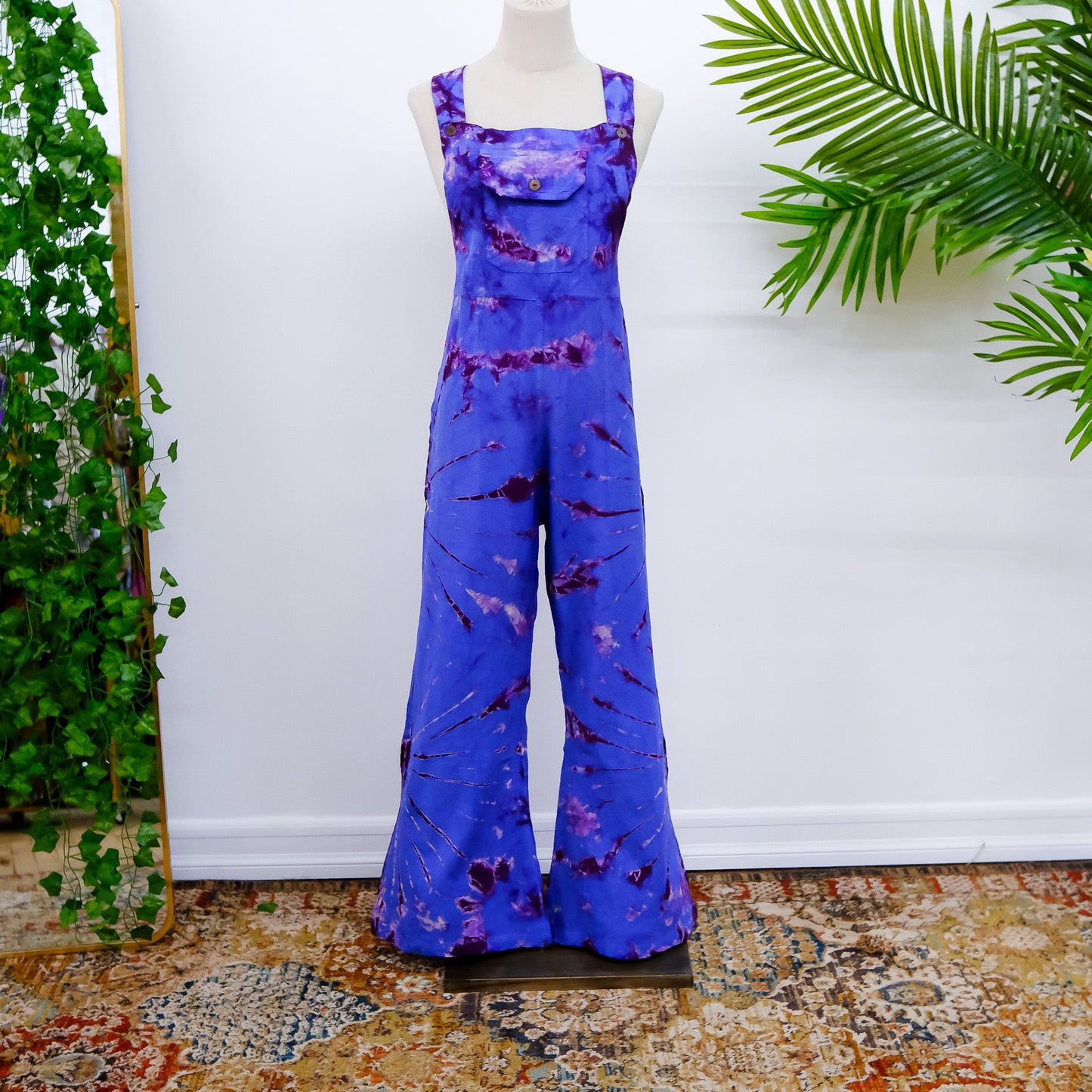 Funky Tie Dye Jumpsuit with Bell Bottom