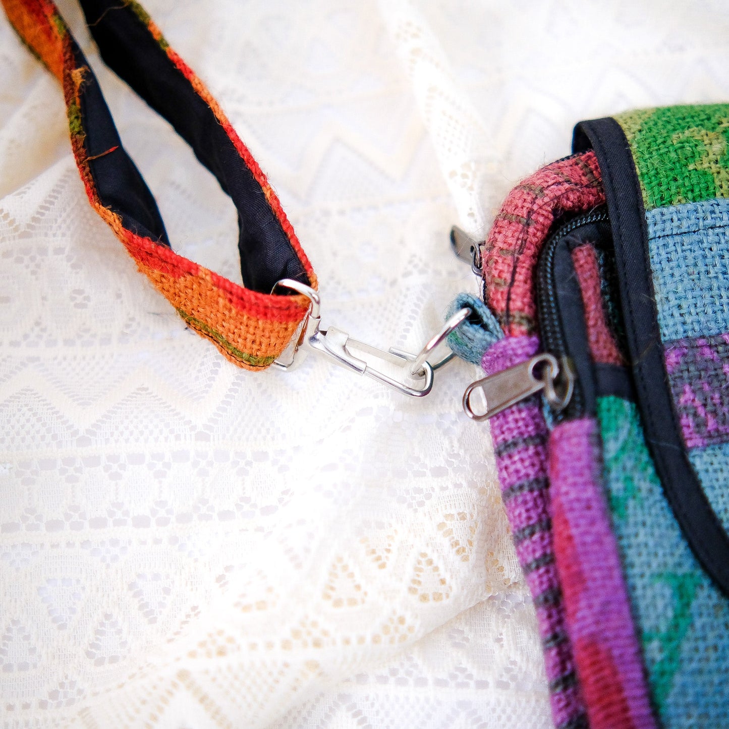 Recycled Jute Ecofriendly Crossbody Bag