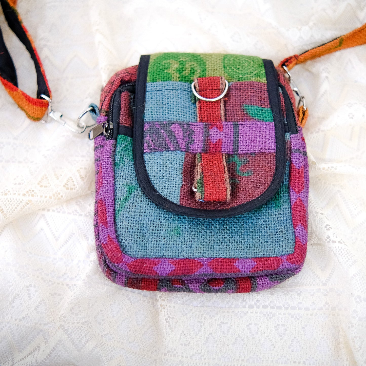 Recycled Jute Ecofriendly Crossbody Bag