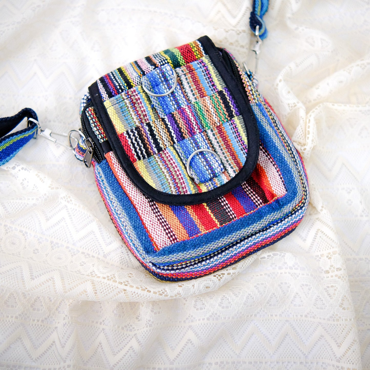 Cotton Multicolor Crossbody Bag