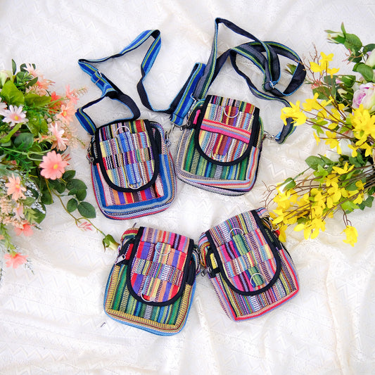 Cotton Multicolor Crossbody Bag