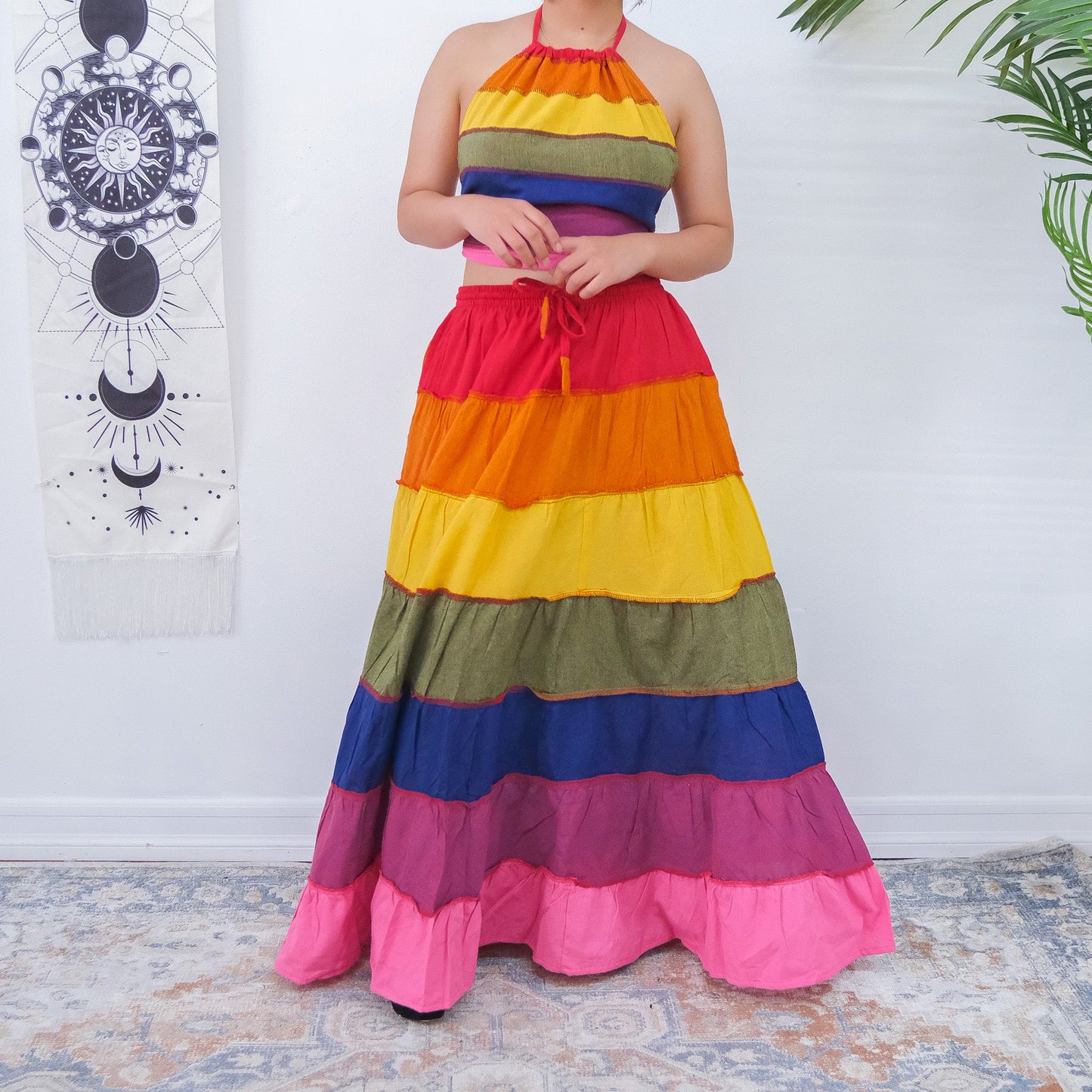 Pride Flowy Skirt with Halter Top