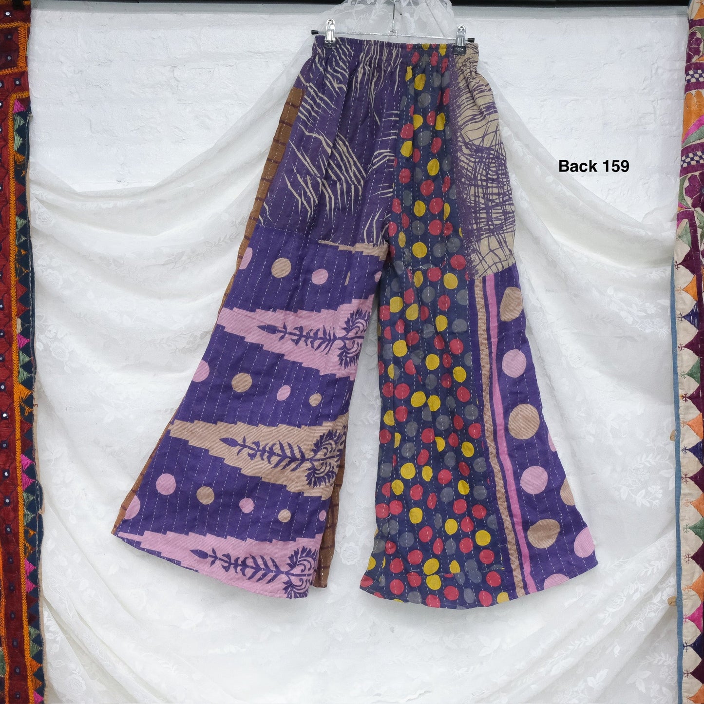 One of a Kind Boho Bliss Kantha Pants