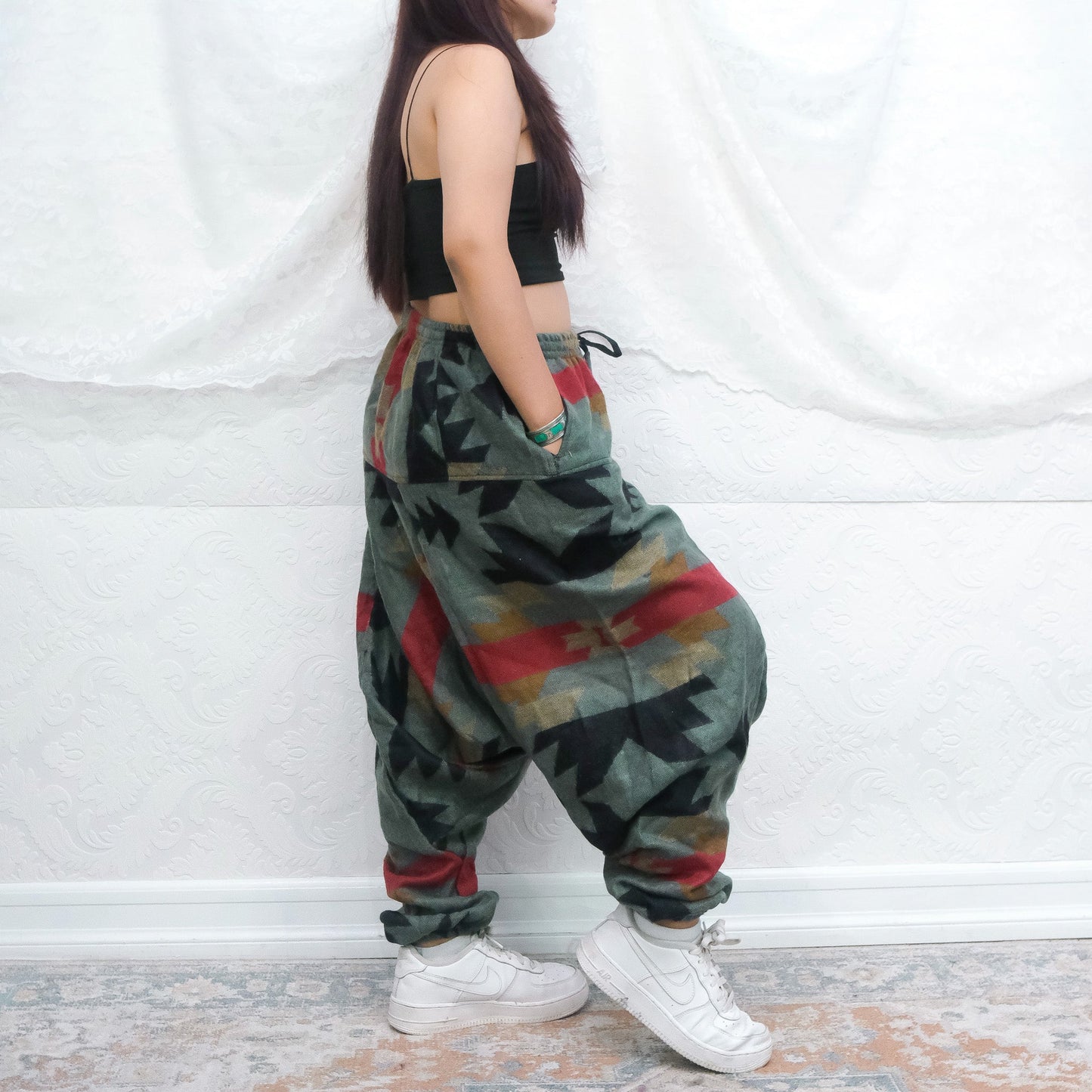 Plaid Print Warm Unisex Hippie  Harem Pants