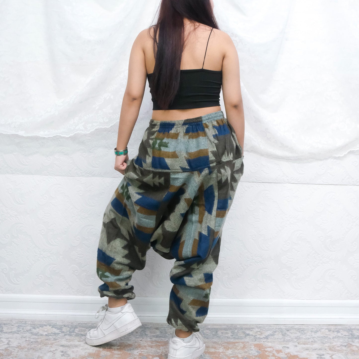 Plaid Print Warm Unisex Hippie  Harem Pants