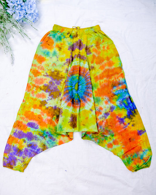 Tie Dye Harem Flowy Genie Pants