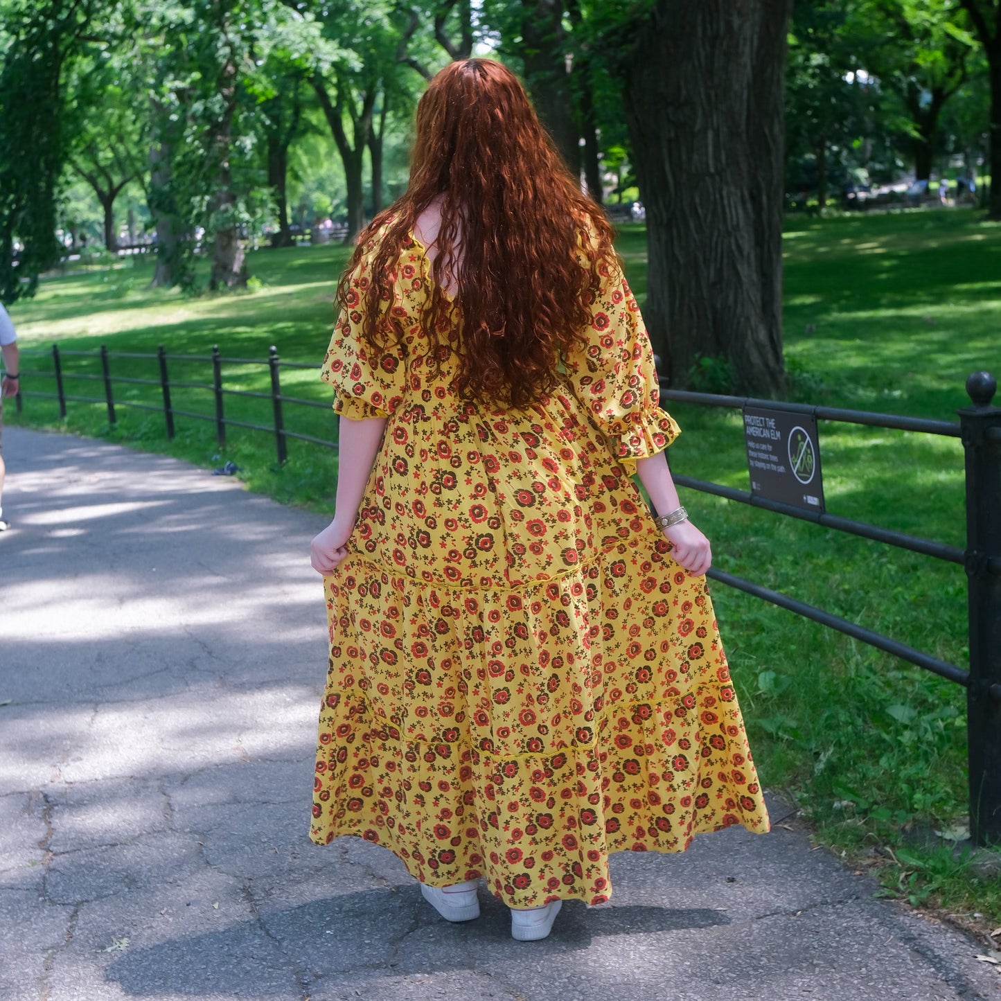 Boho Blossom Block Print Flowy Dress