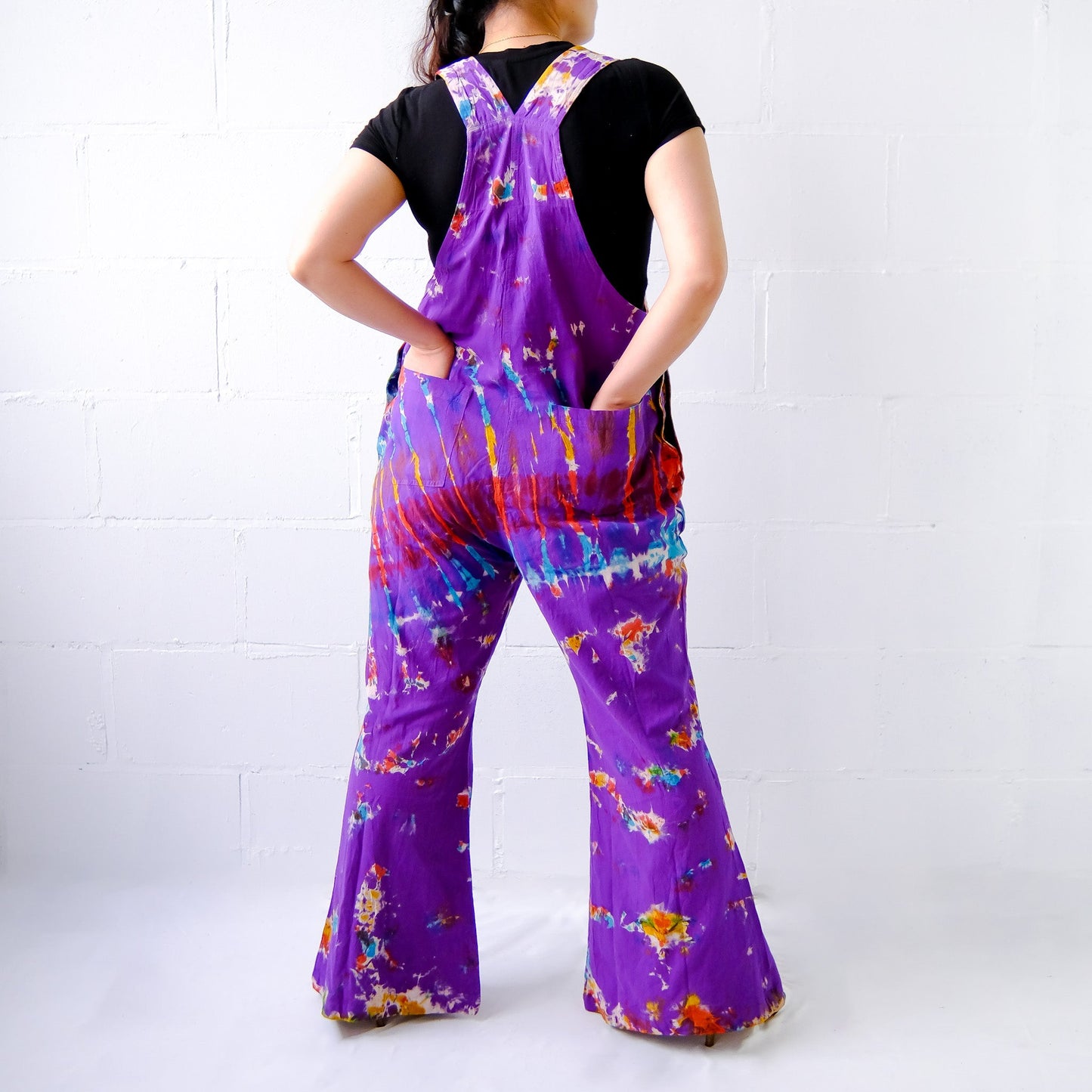 Funky Tie Dye Jumpsuit with Bell Bottom