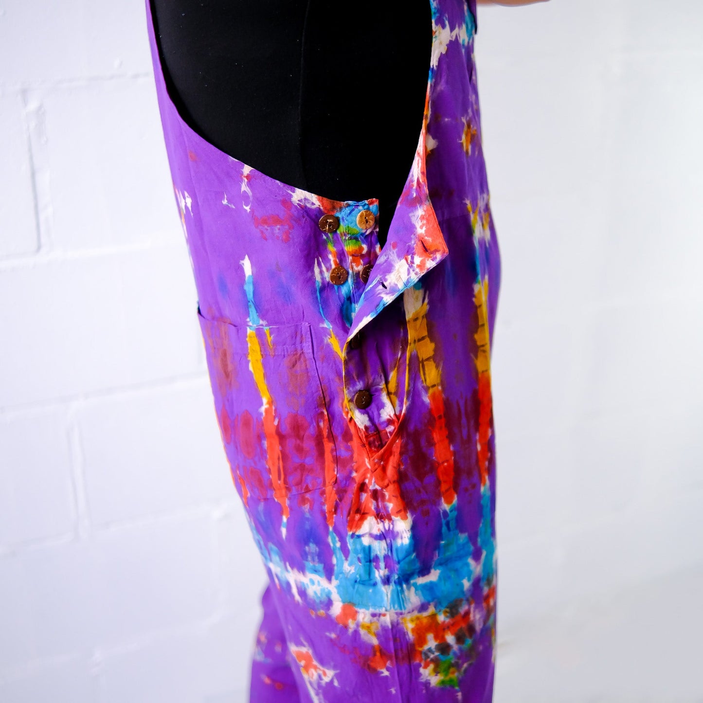 Funky Tie Dye Jumpsuit with Bell Bottom