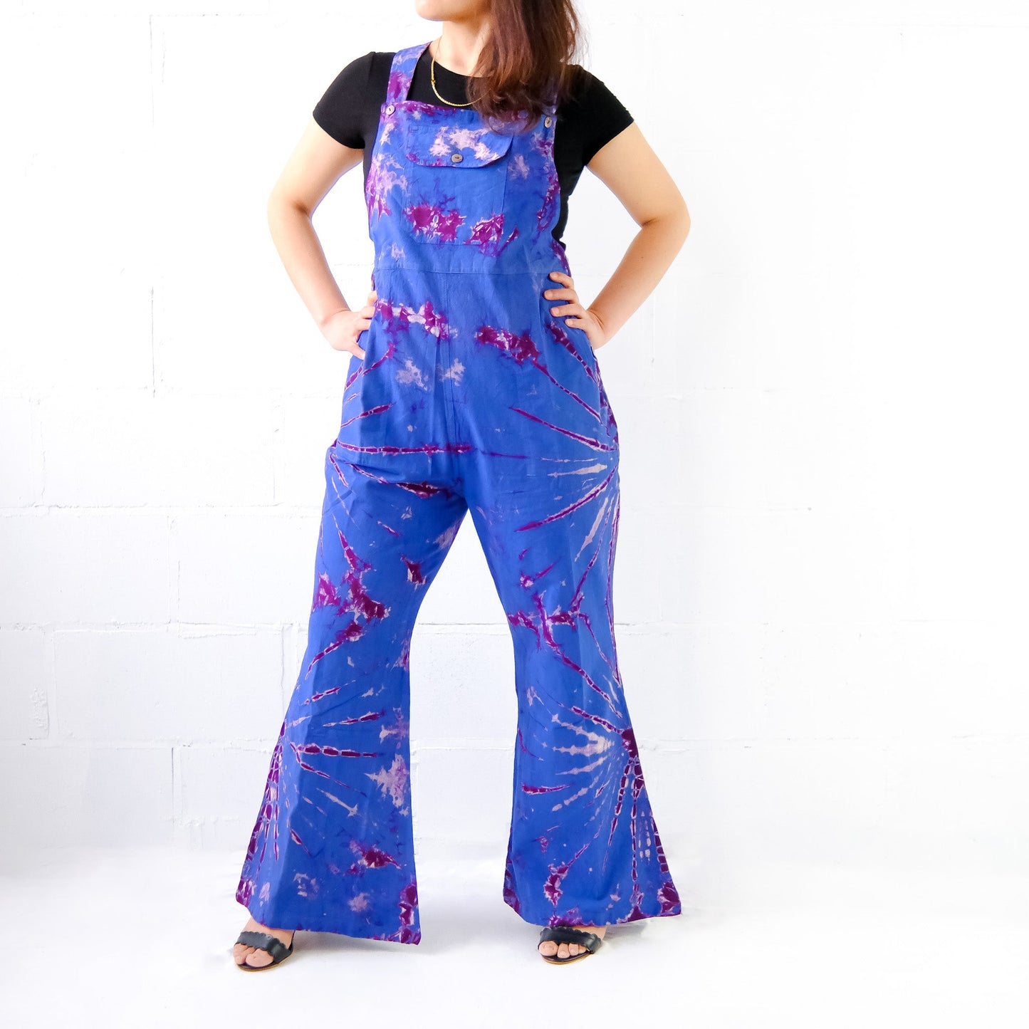 Funky Tie Dye Jumpsuit with Bell Bottom