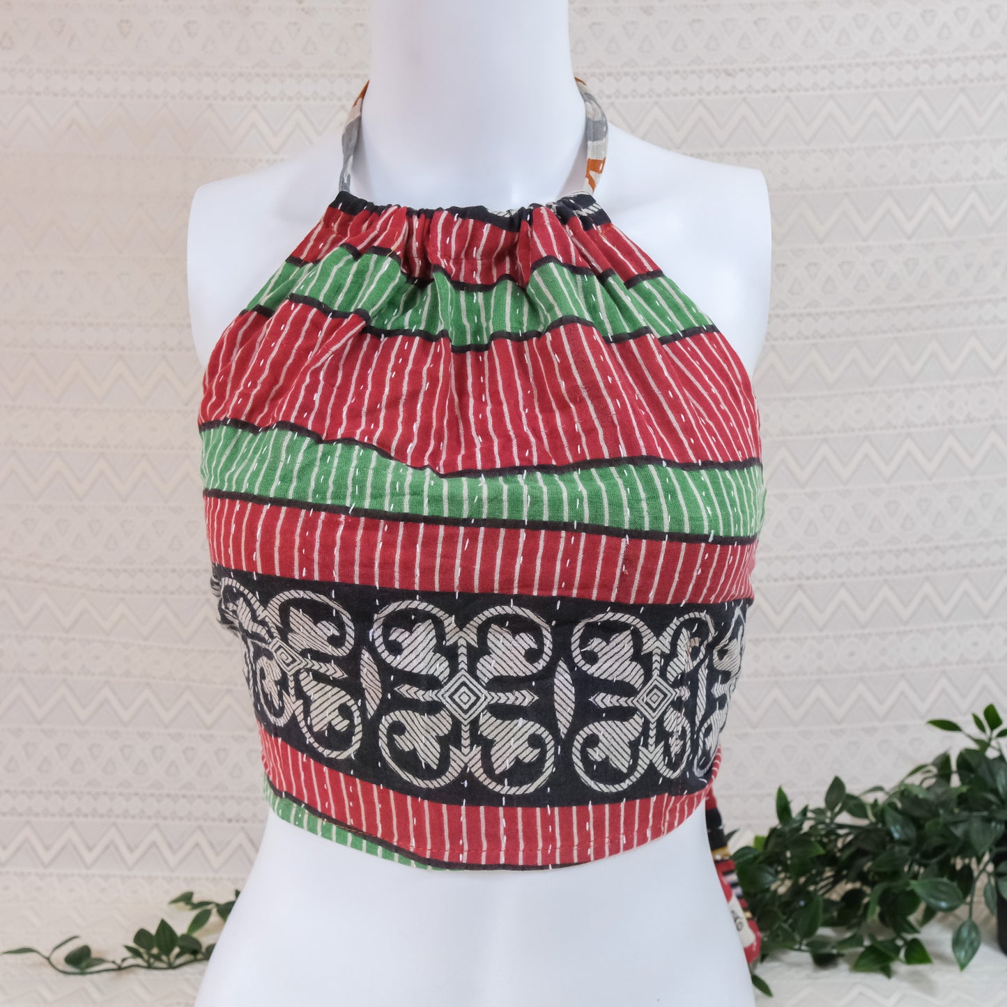 Kantha Reversible Halter Top