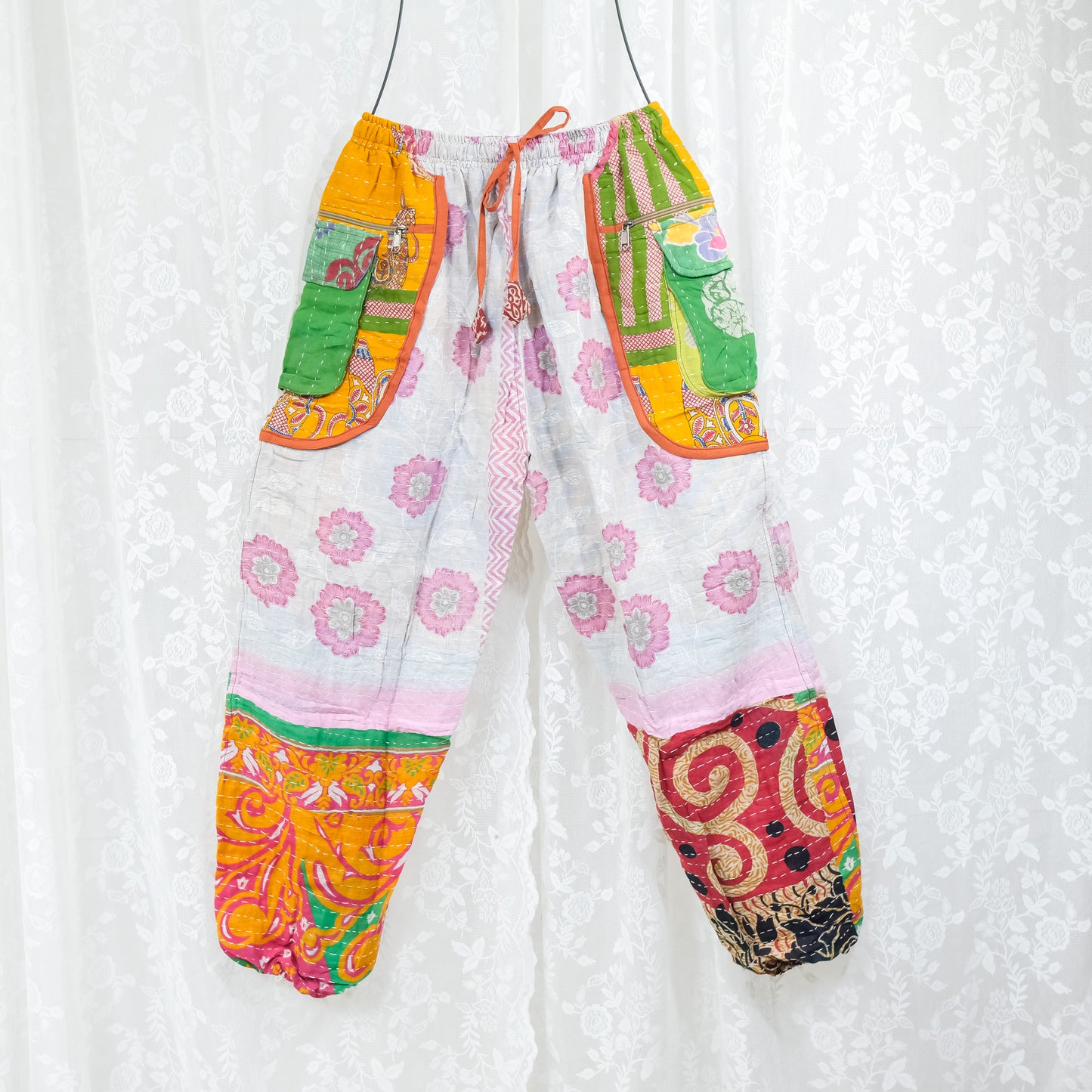 One of a Kind Kantha Baggy Joggers