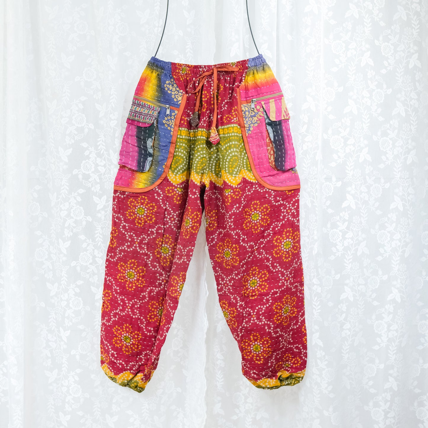 One of a Kind Kantha Baggy Joggers