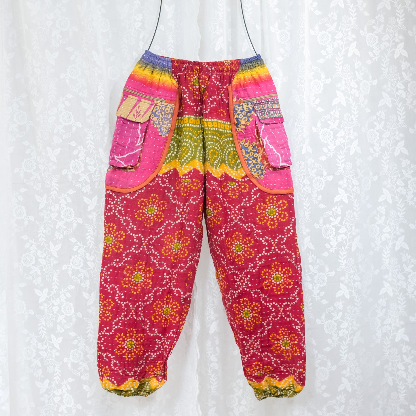 One of a Kind Kantha Baggy Joggers