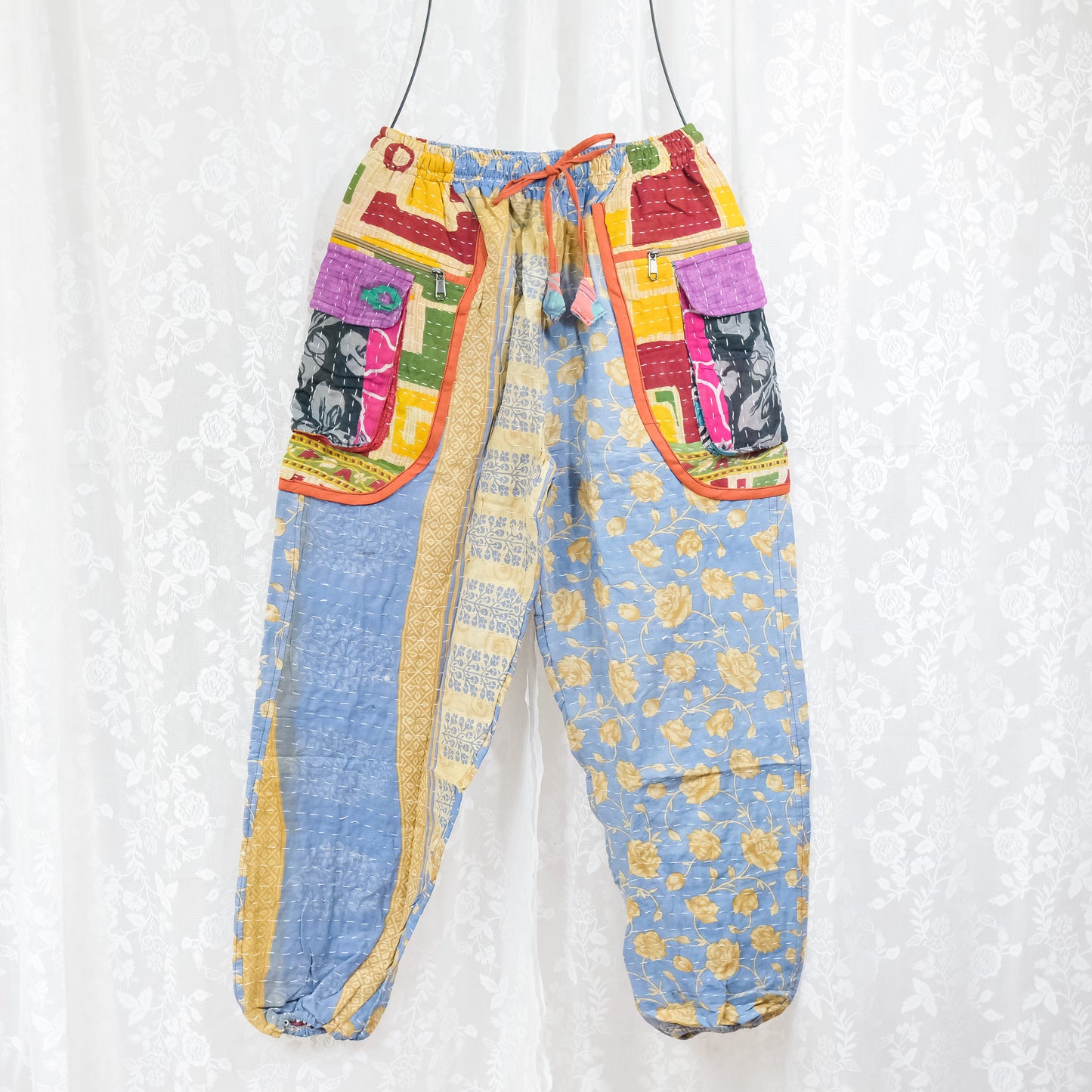 One of a Kind Kantha Baggy Joggers