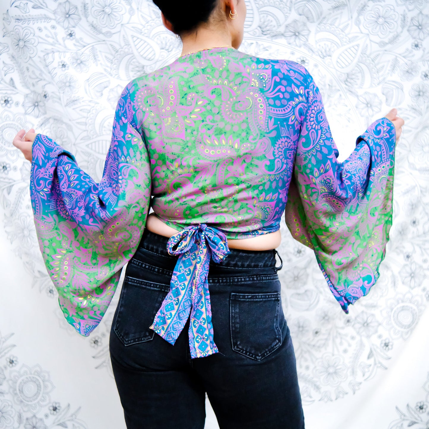 Paisley Boho Wrap Top (Pack of 4)