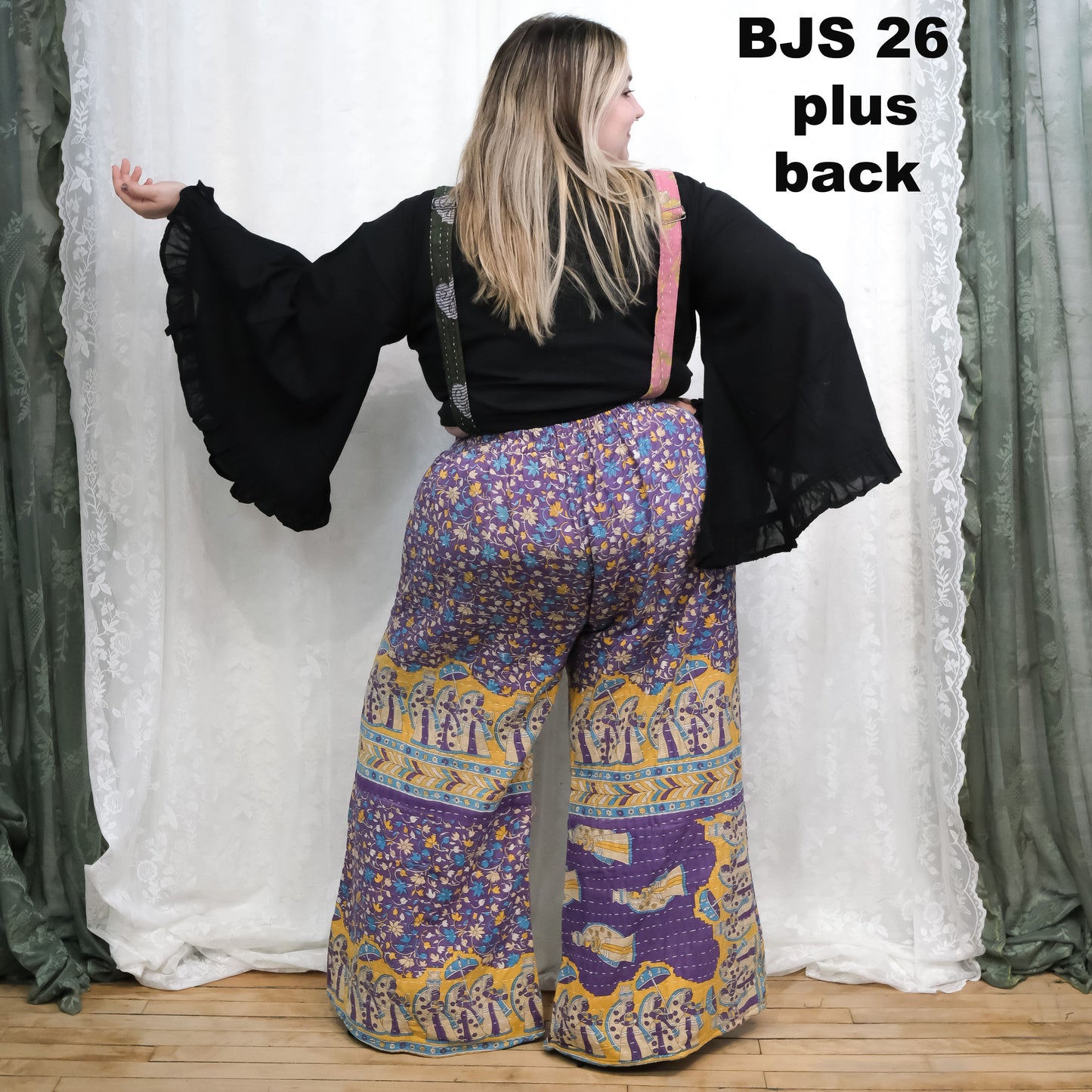 Kantha one of A Kind Boho Bell Bottom Jumpsuit