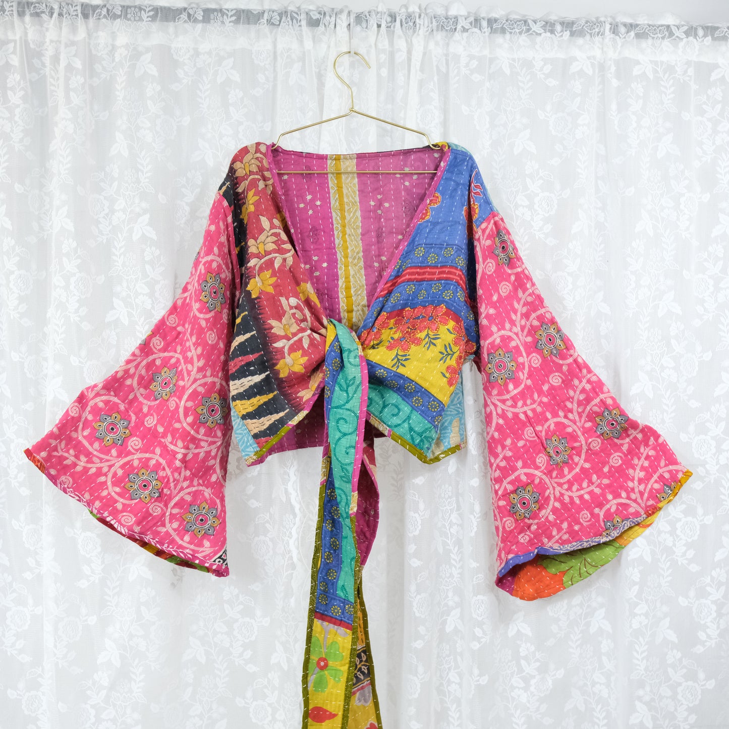 Kantha Boho Wrap Top