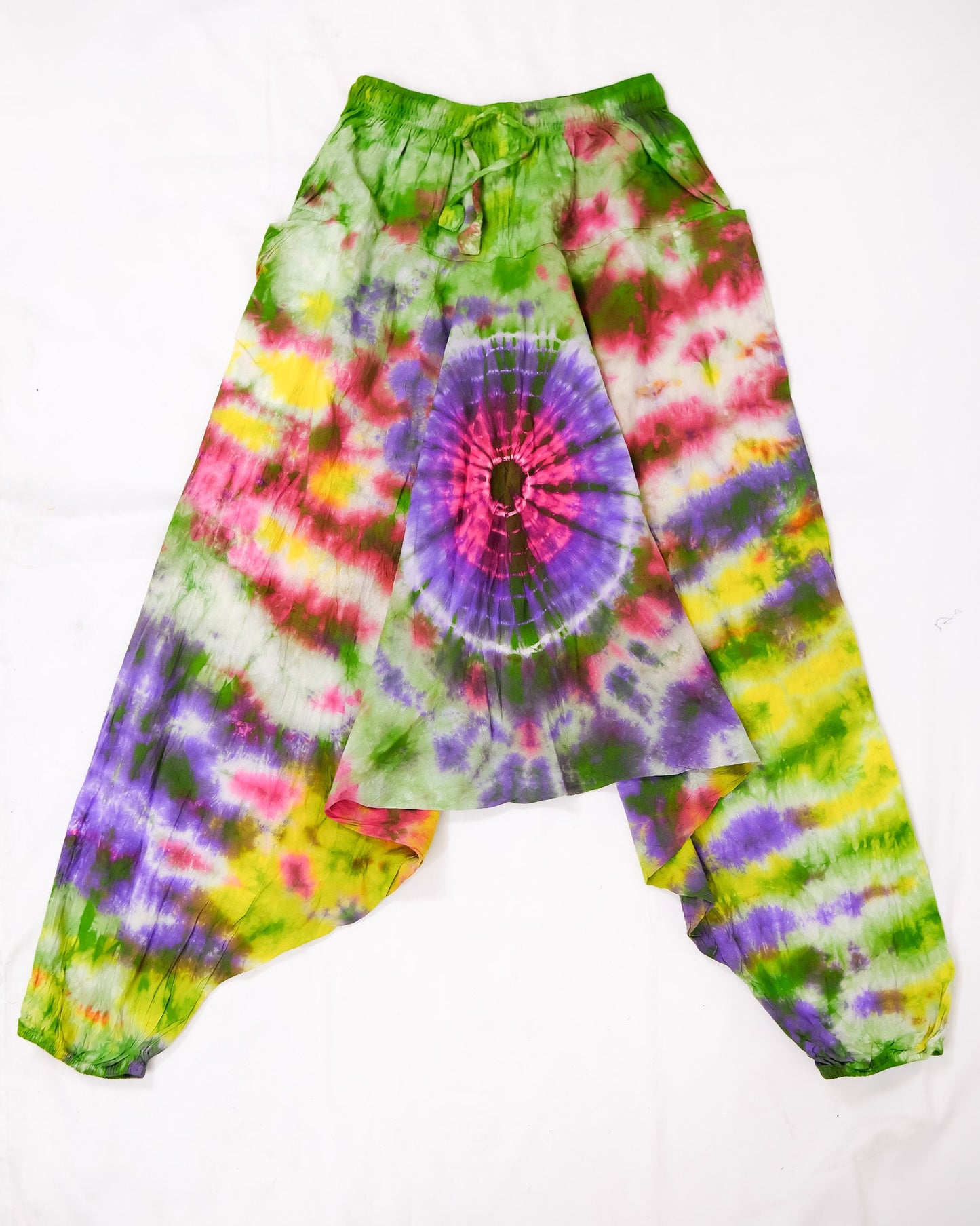 Tie Dye Harem Flowy Genie Pants