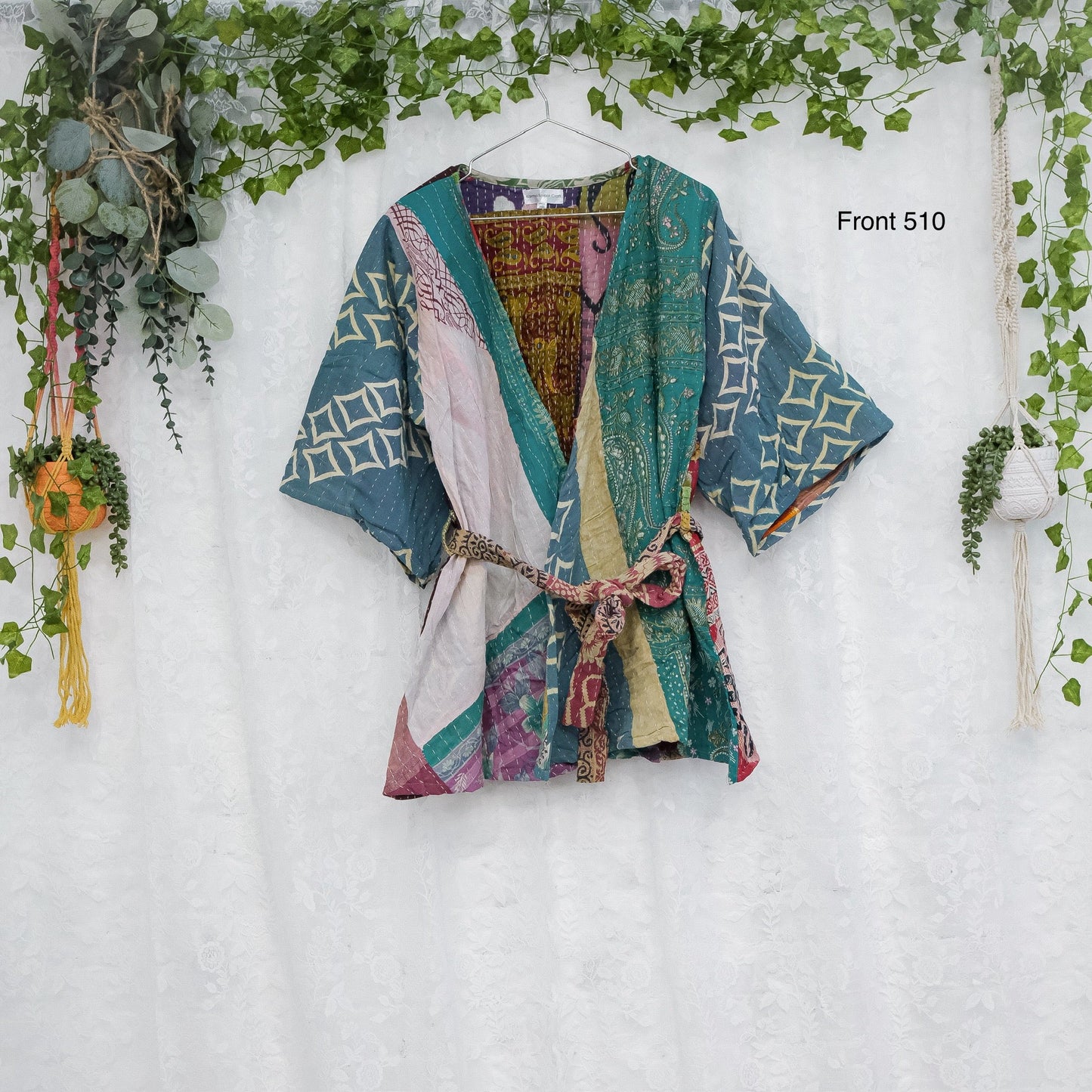 Kantha Short Kimono