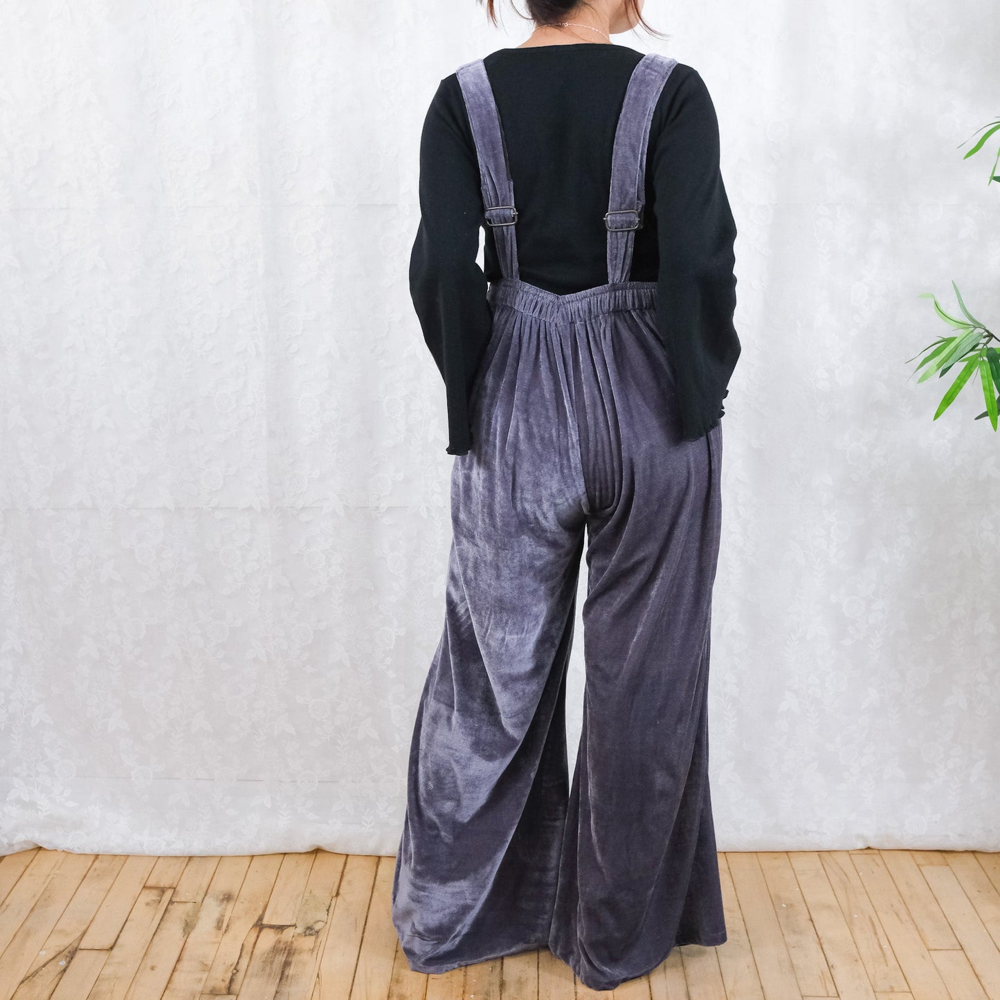 Whimsy Velvet Wide Leg Jumpsuit